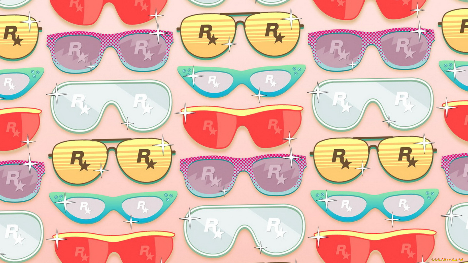 рисованное, -, другое, очки