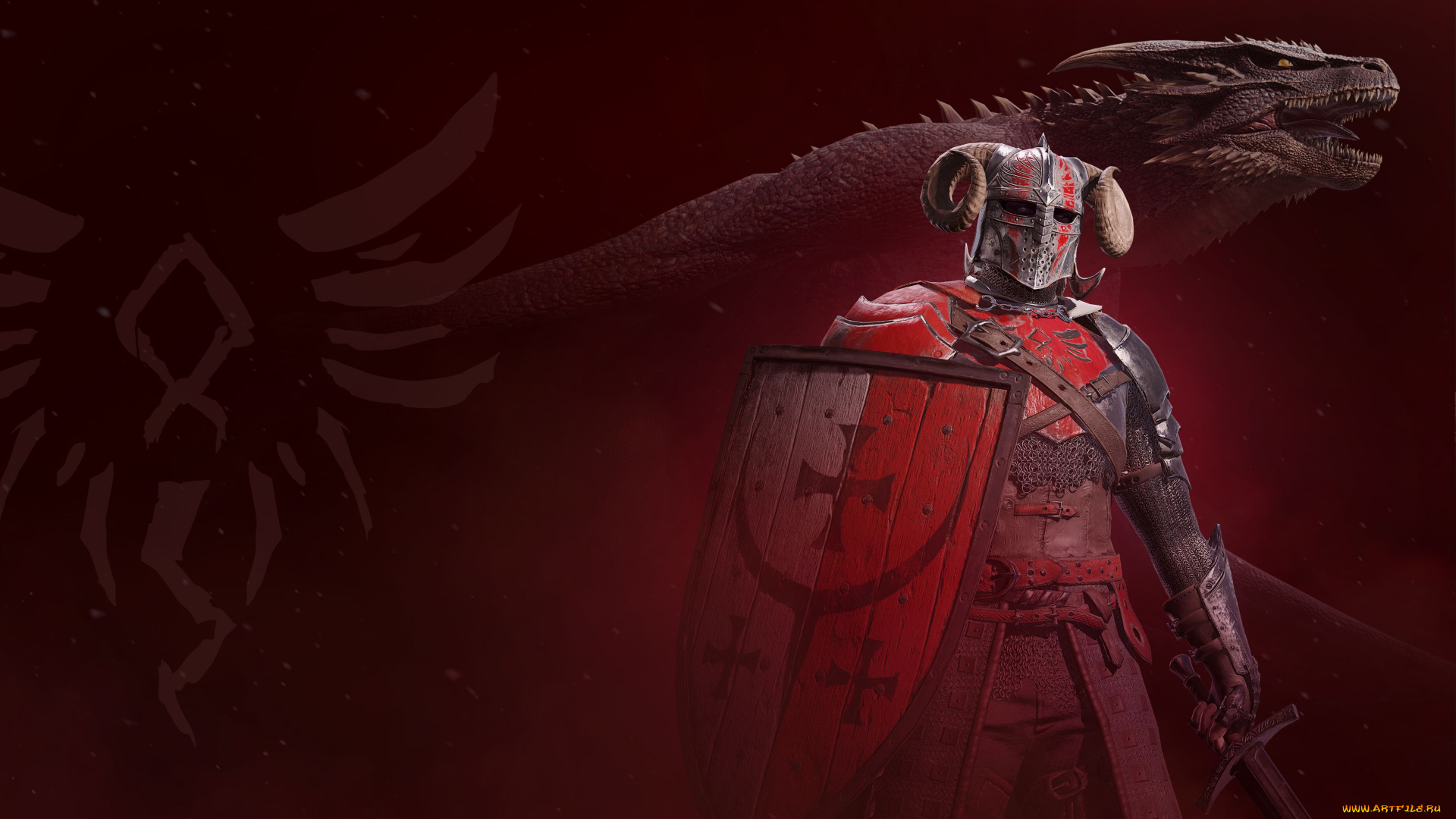 видео, игры, century, , age, of, ashes, дракон, рыцарь