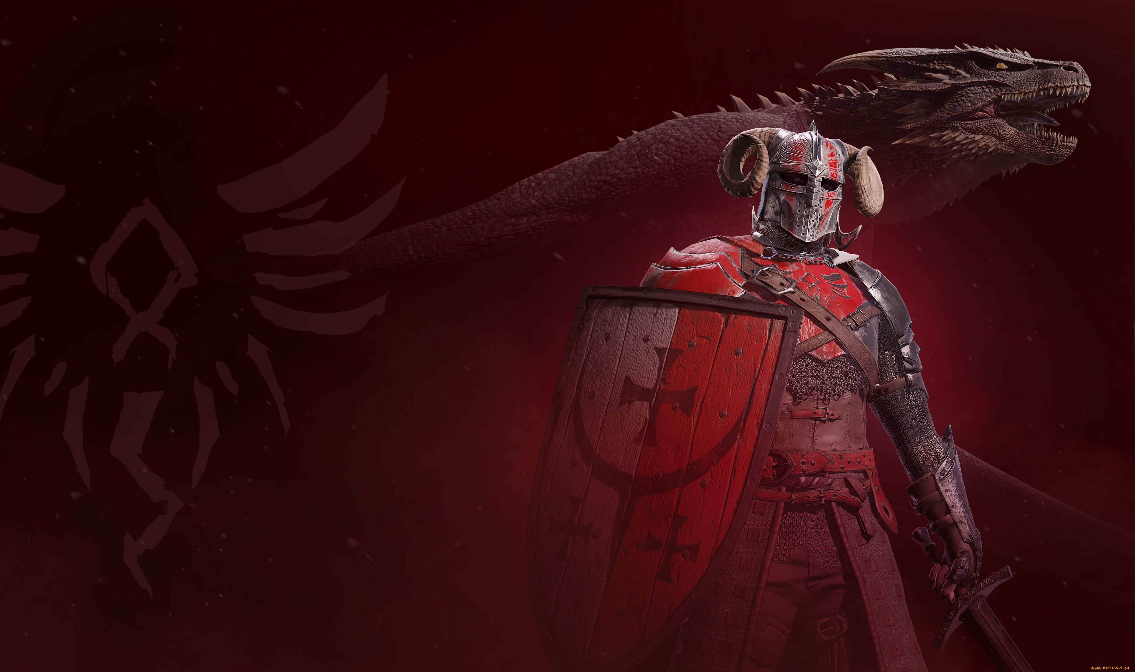 видео, игры, century, , age, of, ashes, дракон, рыцарь