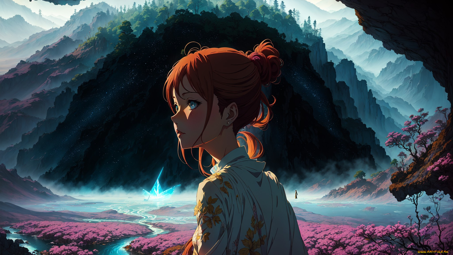 аниме, пейзажи, , природа, нейросети, графика, нейроарт, ai, art, нейронные, сети, рисунки, нейро, искусство