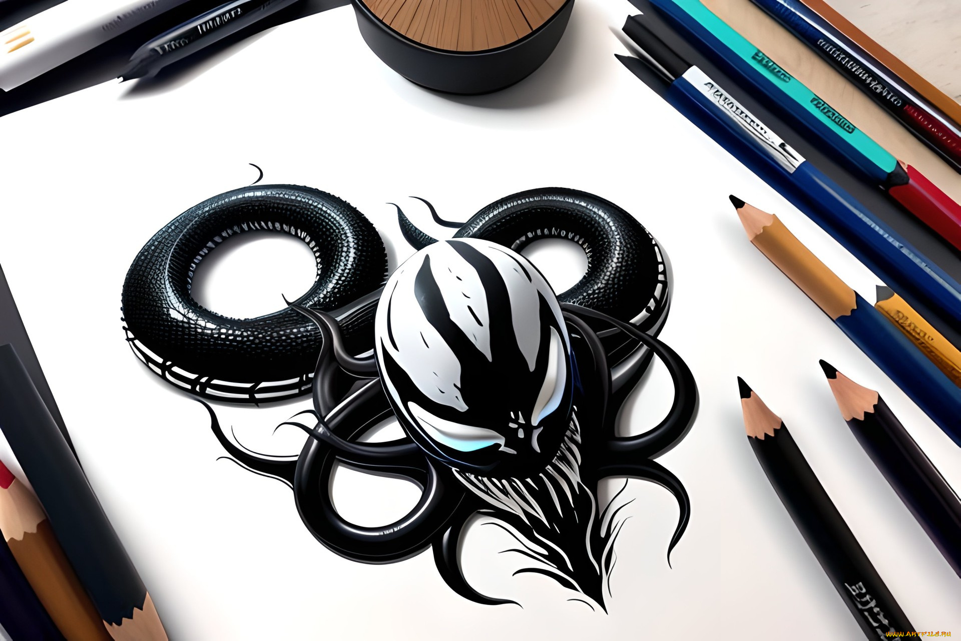 рисованное, комиксы, нейросети, графика, нейроарт, ai, art, нейронные, сети, рисунки, нейро, искусство, venom, веном