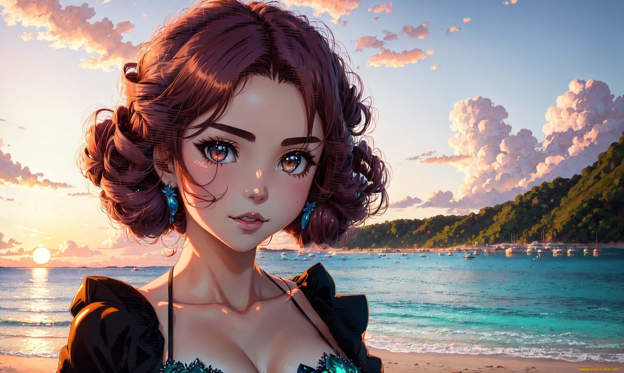 аниме, пейзажи, , природа, нейросети, графика, нейроарт, ai, art, нейронные, сети, рисунки, нейро, искусство