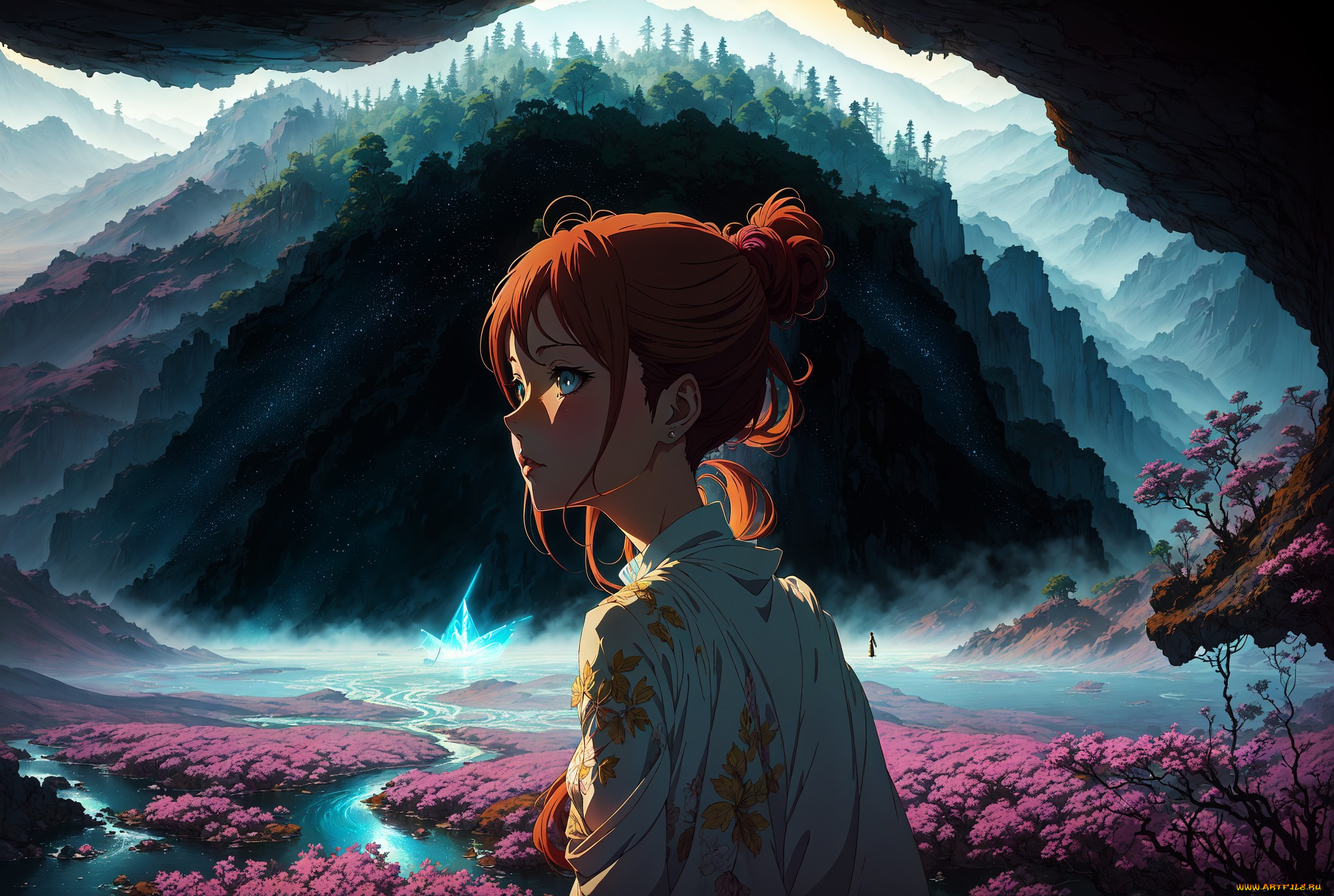 аниме, пейзажи, , природа, нейросети, графика, нейроарт, ai, art, нейронные, сети, рисунки, нейро, искусство