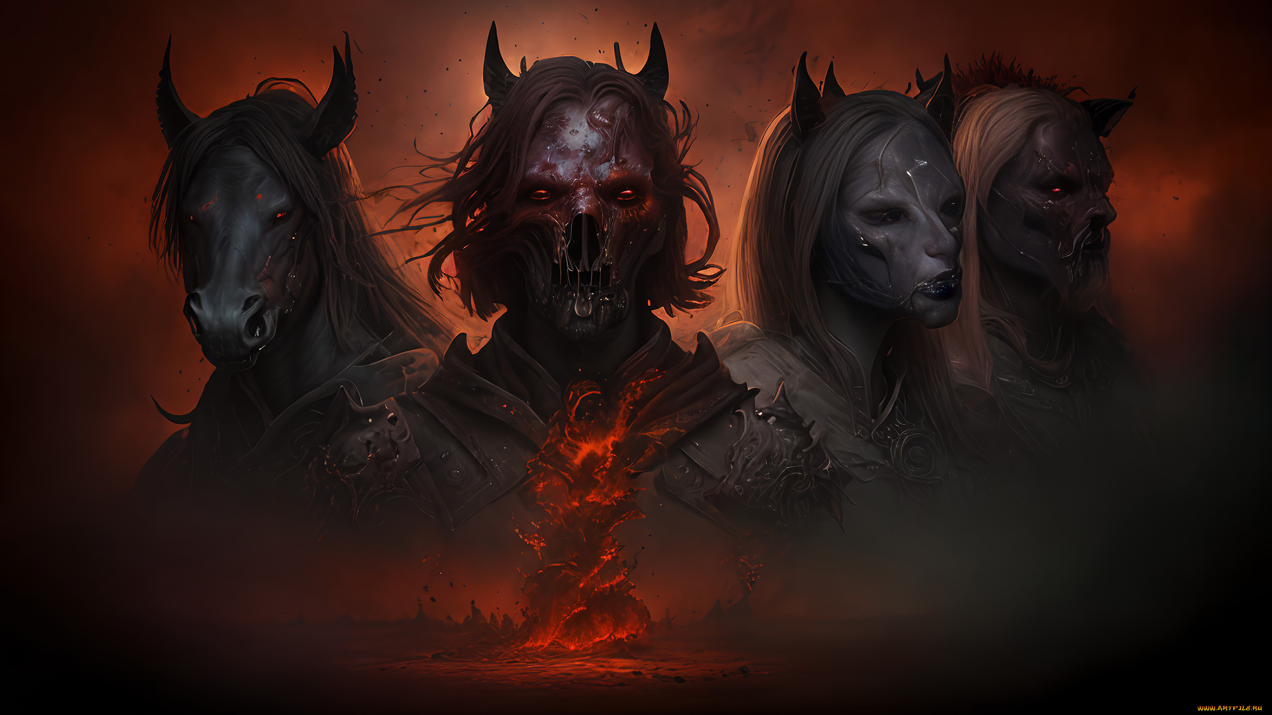 фэнтези, демоны, нейросети, графика, нейроарт, ai, art, нейронные, сети, рисунки, нейро, искусство