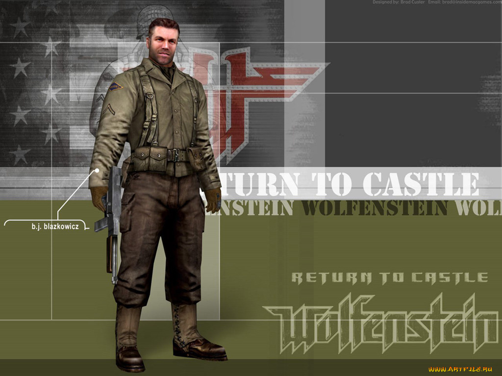видео, игры, return, to, castle, wolfenstein
