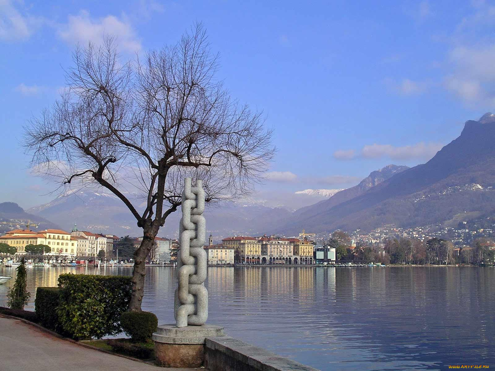 lugano, giardino, belvedere, города, пейзажи