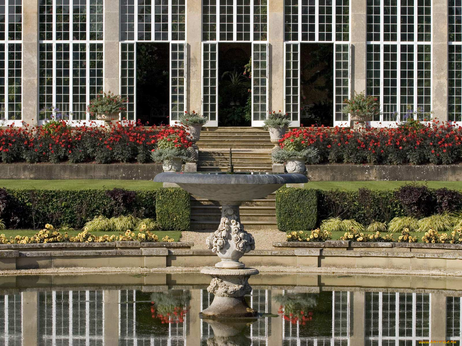 города, фонтаны