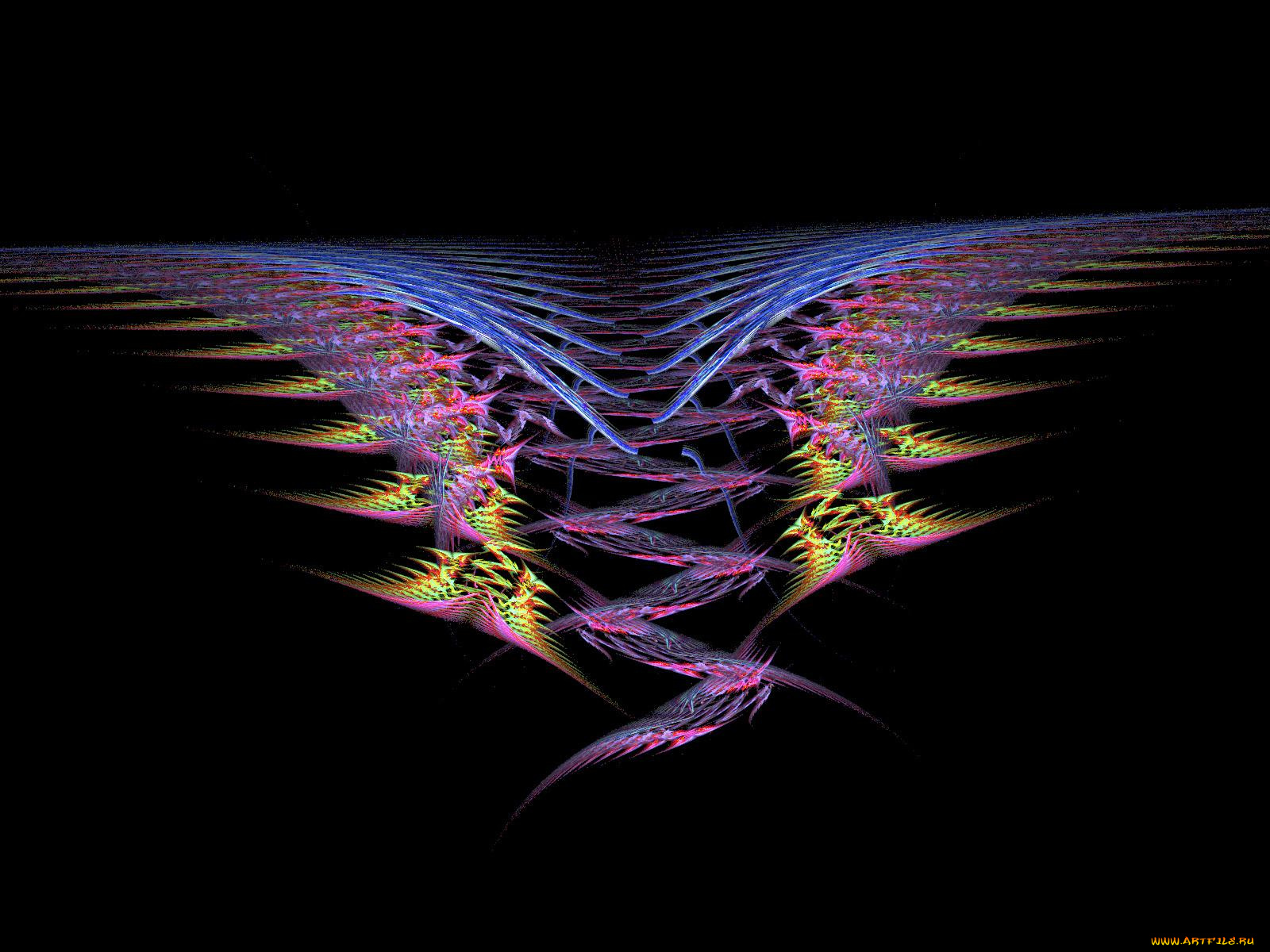 3д, графика, fractal, фракталы, абстркция