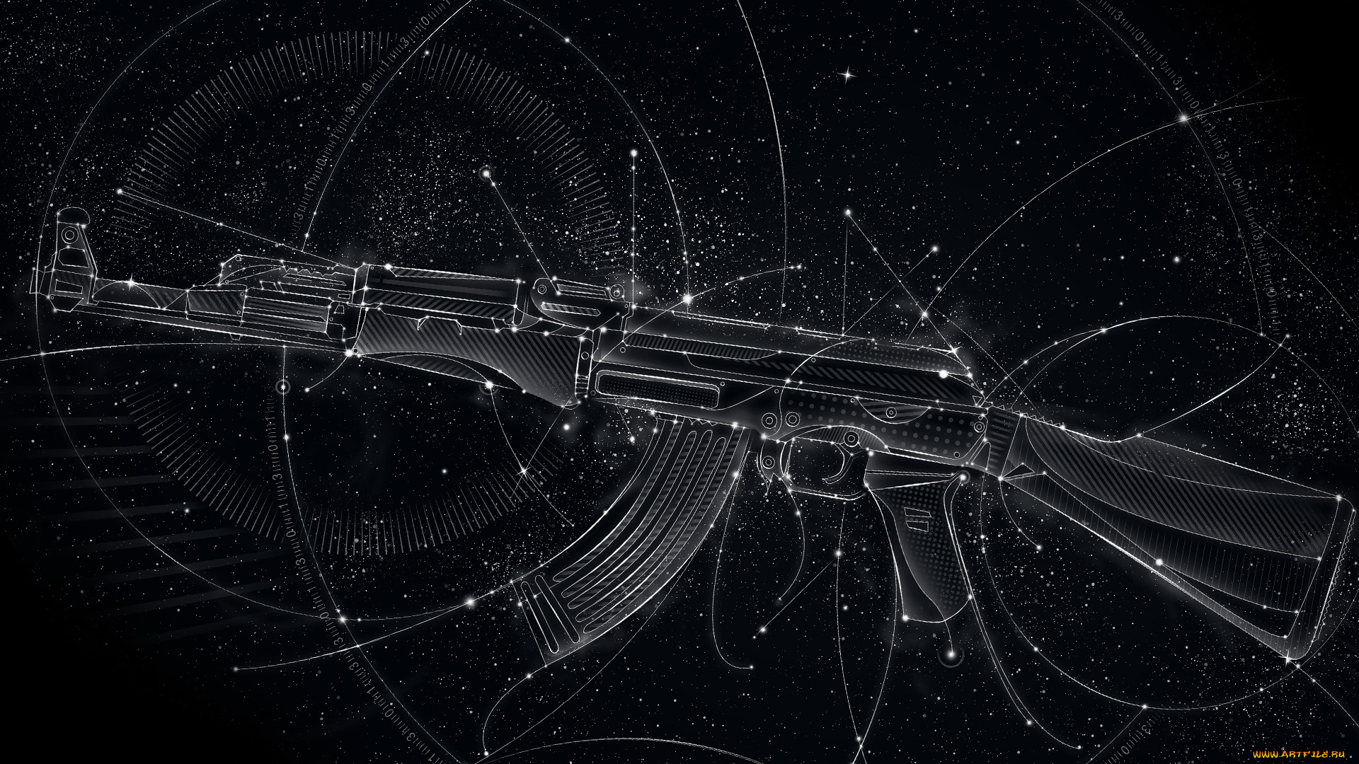 3д, графика, military, автомат