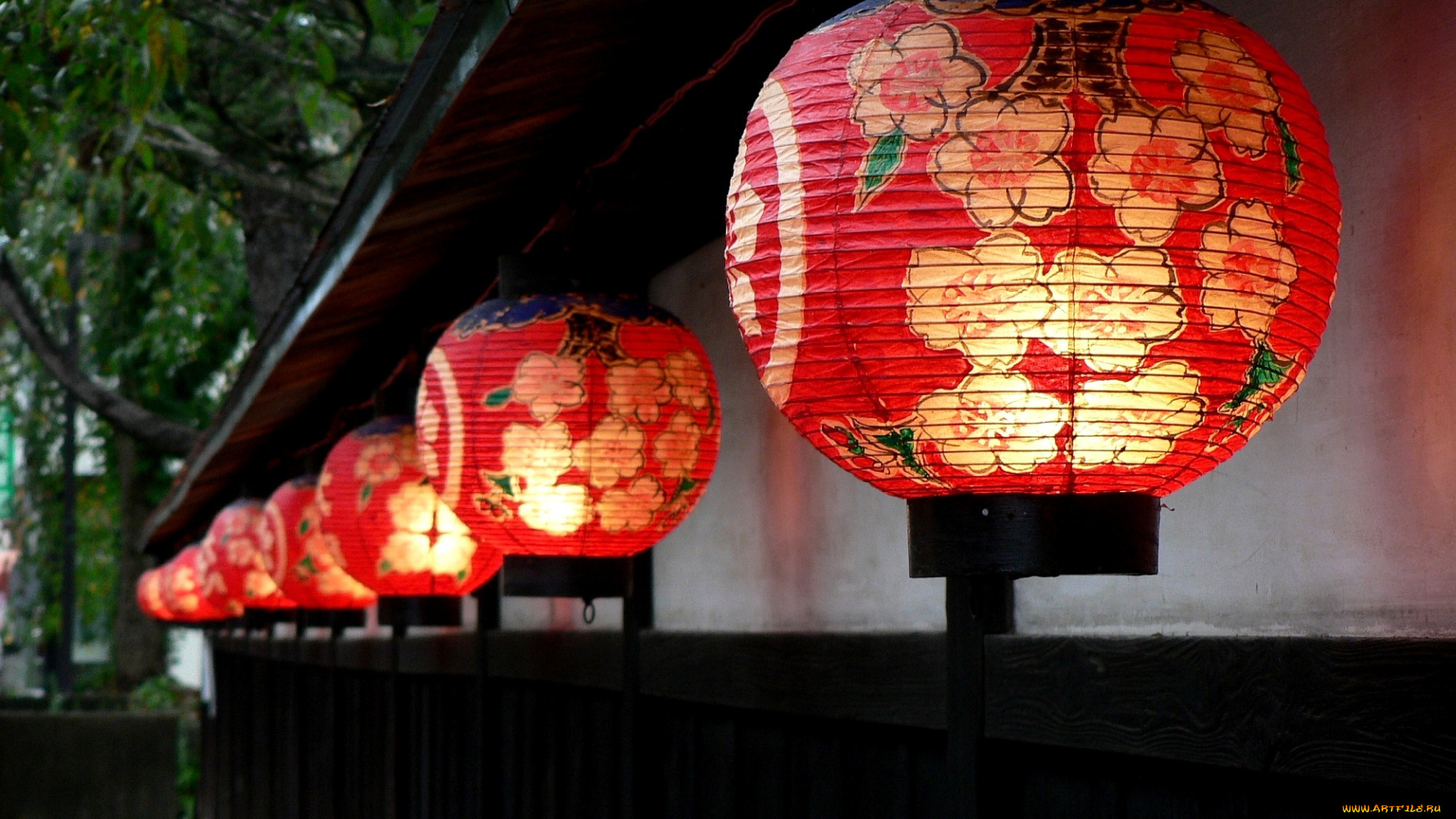 разное, осветительные, приборы, красный, бумажный, китайские, фонарики