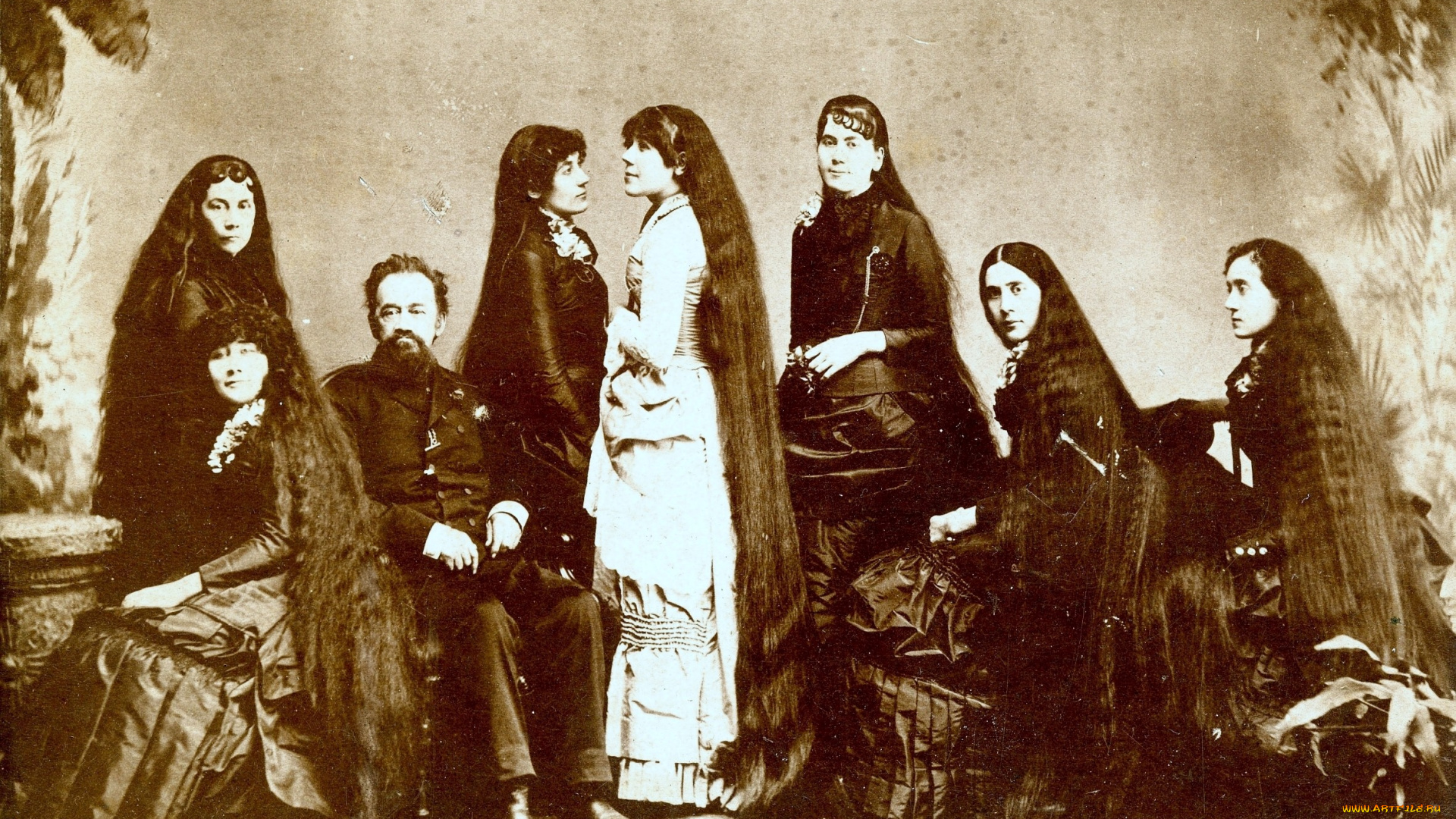 сестры, сазерленд, сша, разное, ретро, винтаж, девушки, длинные, волосы