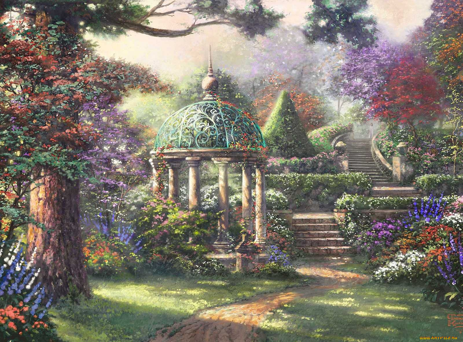 рисованные, thomas, kinkade