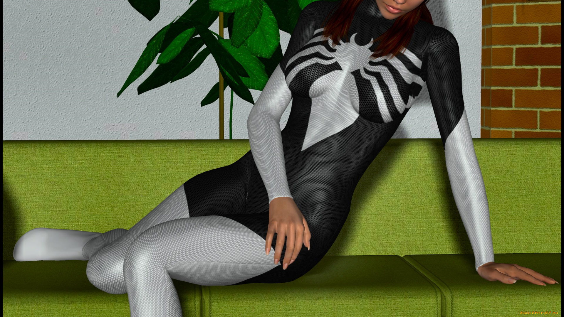 3д, графика, fantasy, фантазия, lordsnot, девушка, растение