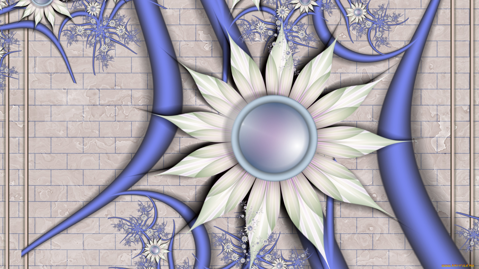 3д, графика, flowers, цветы, цвета, узор, фон, лепестки