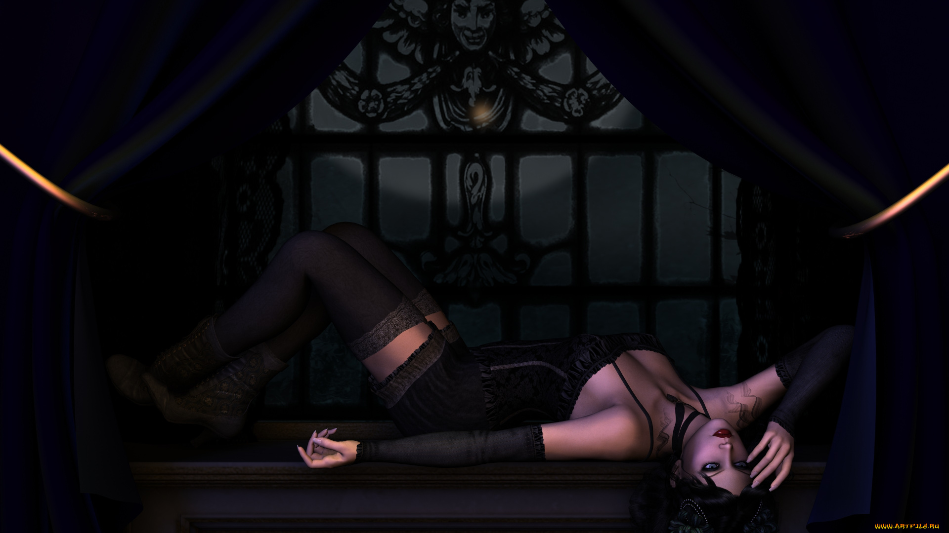 3д, графика, people, люди, девушка