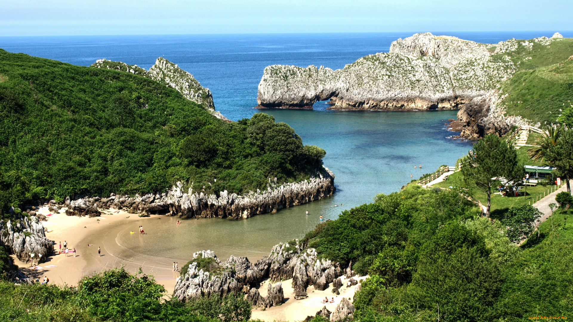 испания, кантабрия, природа, побережье, море