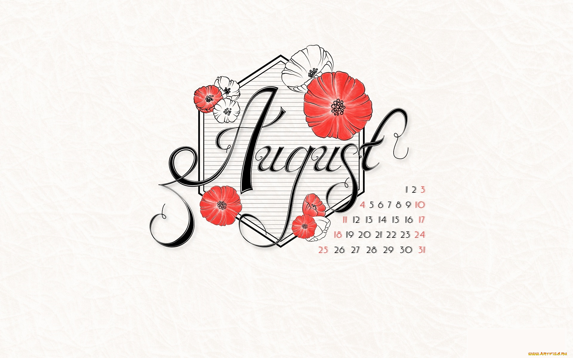 календари, рисованные, векторная, графика, цветы