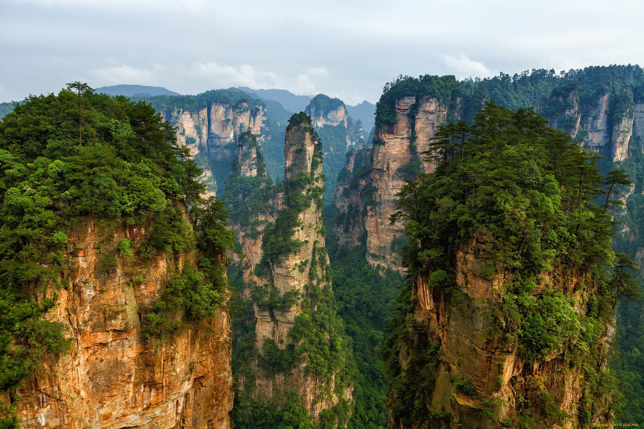 природа, горы, лес, пандора, утесы