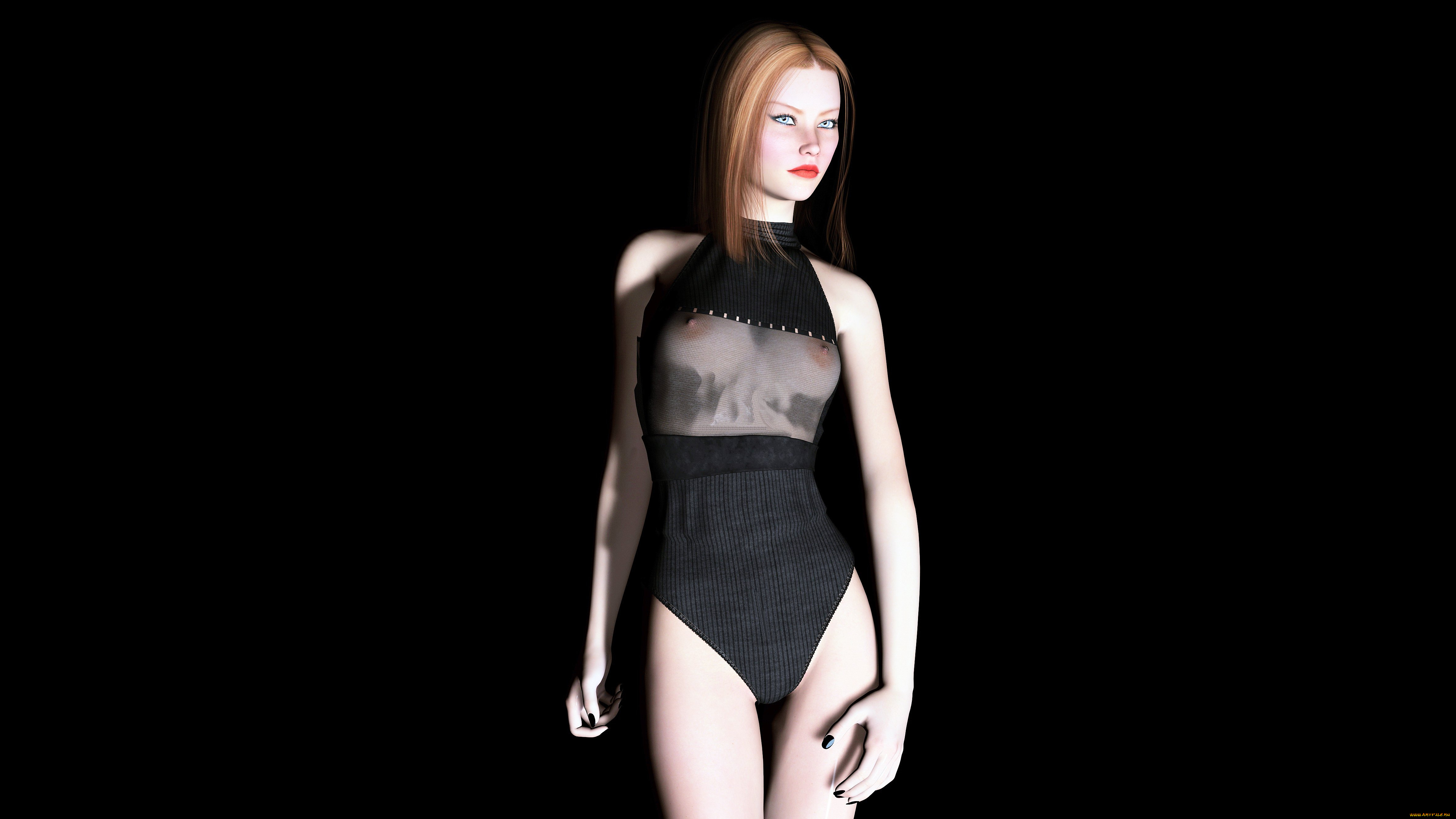 3д, графика, people, люди, девушка, взгляд