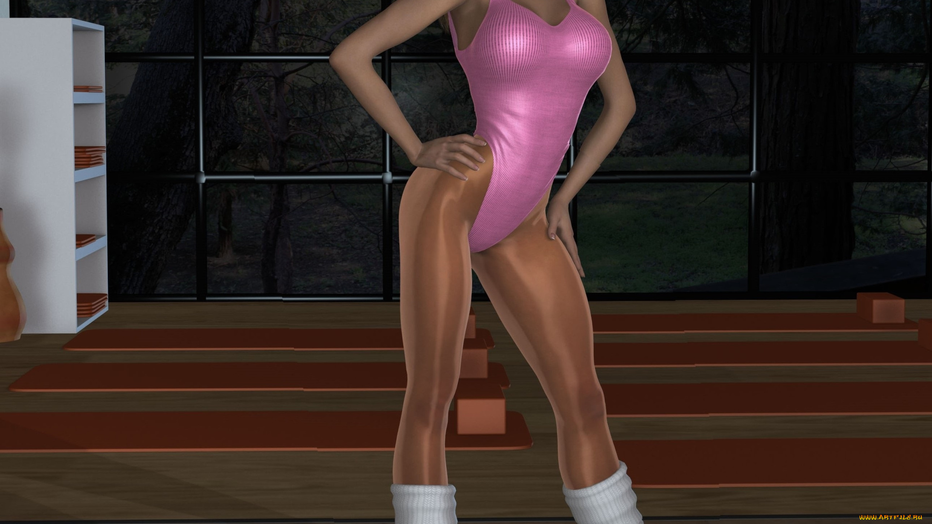 3д, графика, люди, , people, купальник, взгляд, девушка