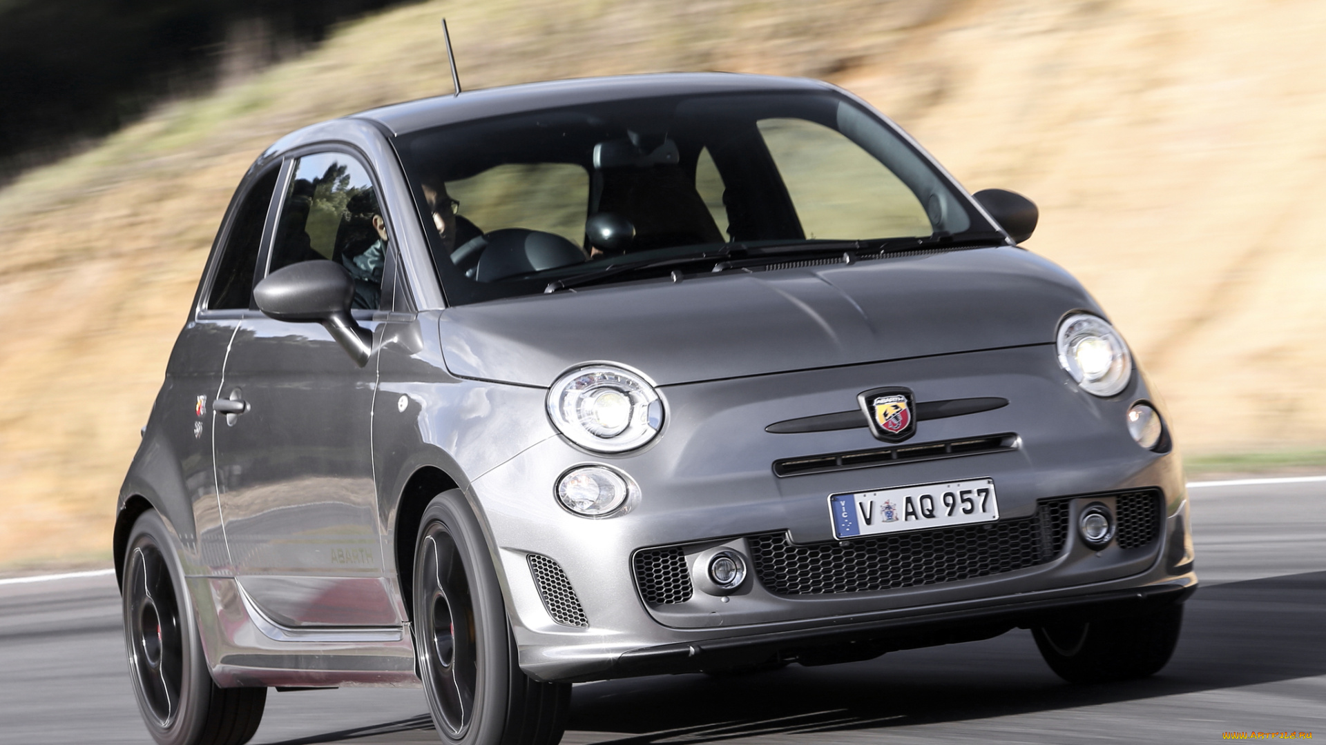 автомобили, fiat, 595, abarth, competizione, au-spec, 2014г, серый
