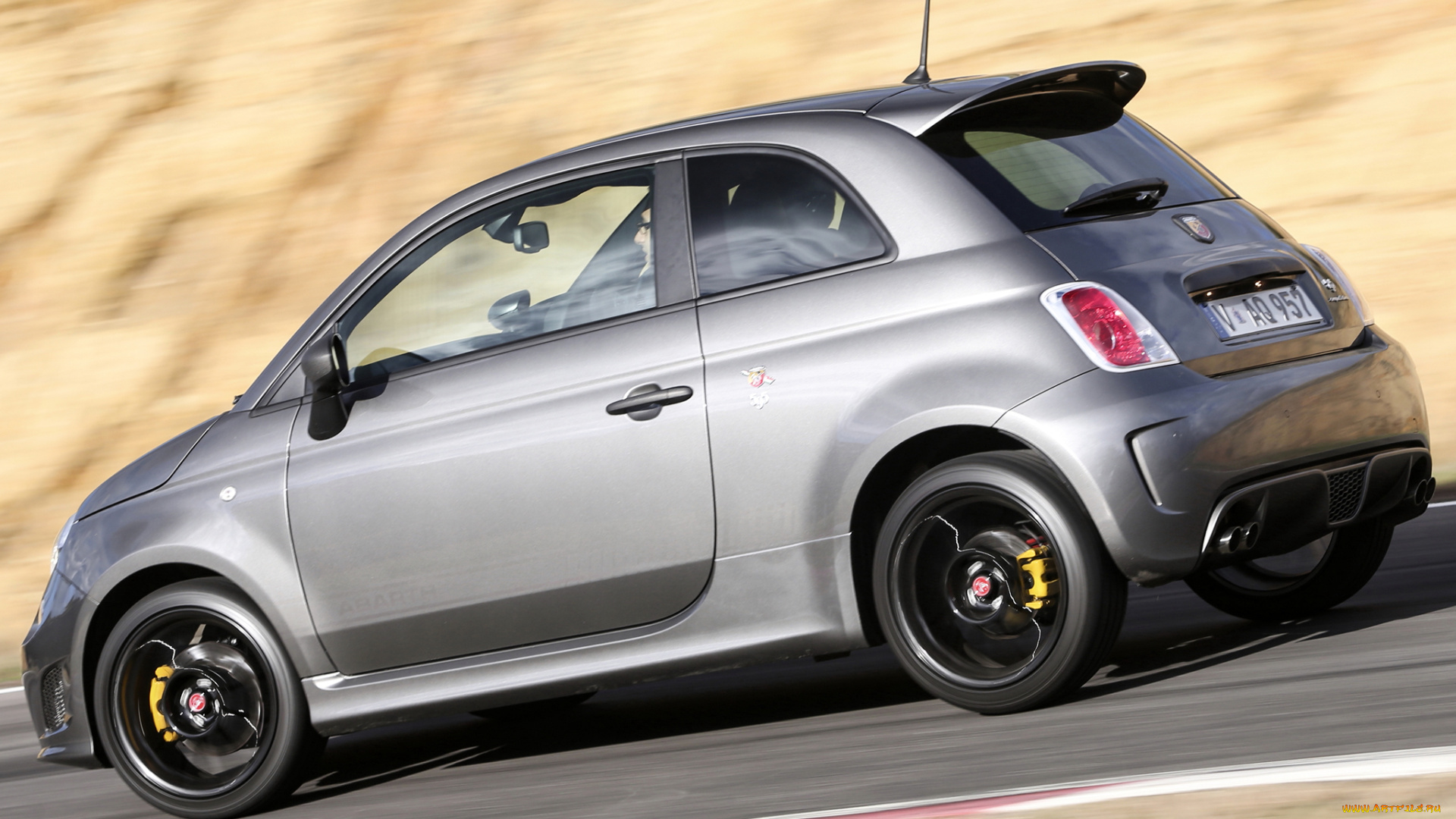 автомобили, fiat, abarth, серый, 595, au-spec, competizione, 2014г