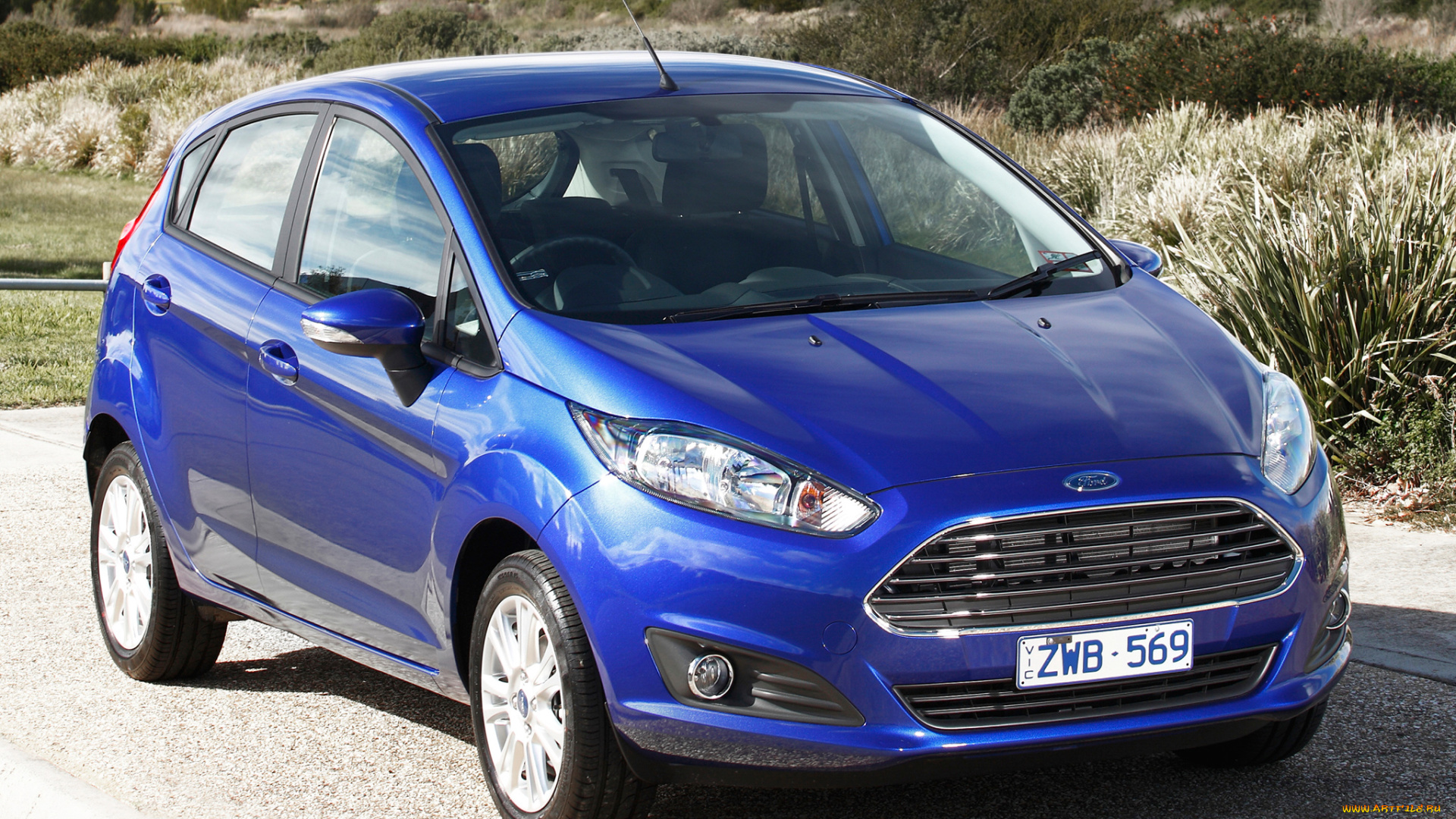 автомобили, ford, 5-door, fiesta, 2013г, au-spec, синий