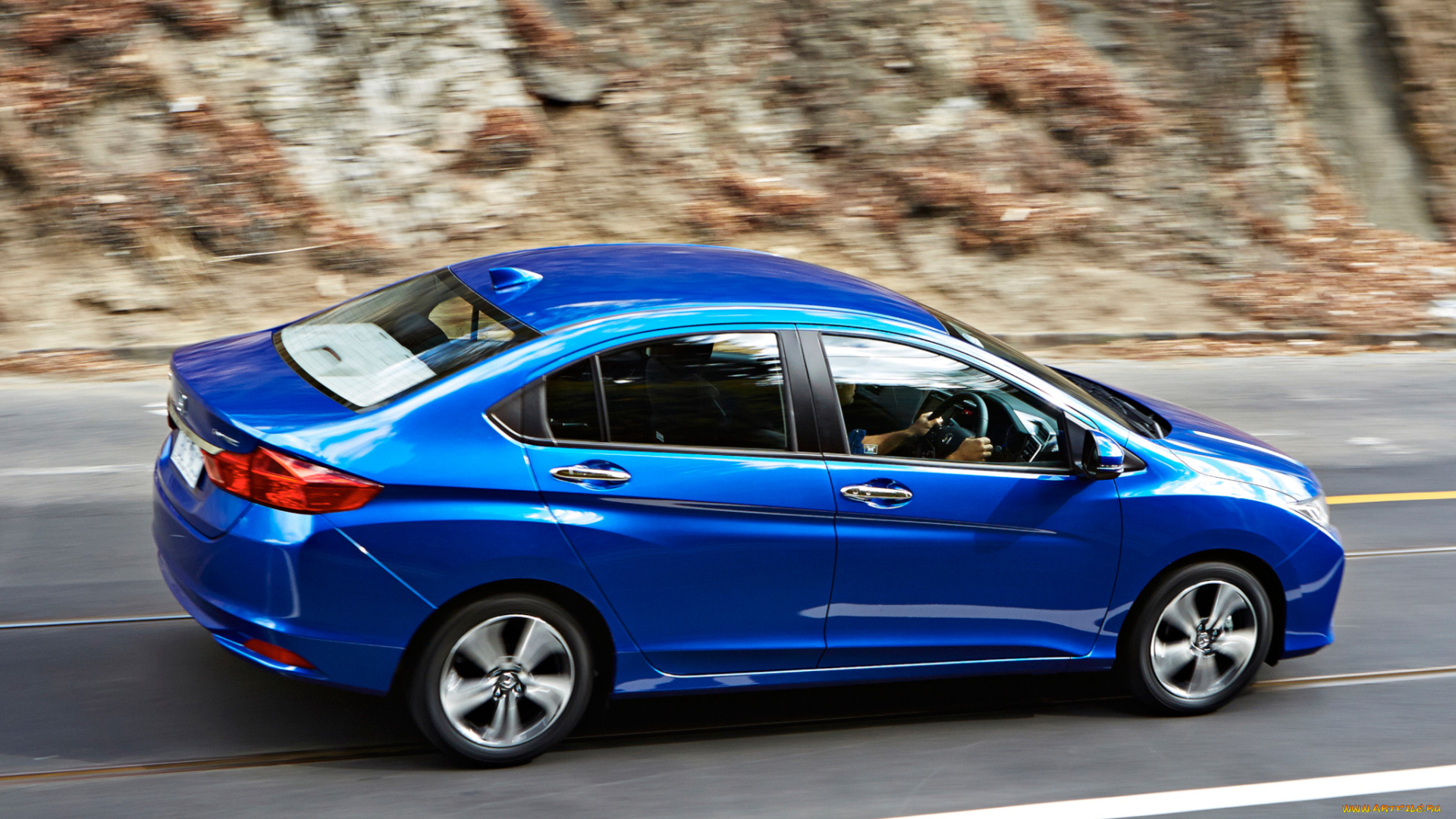 автомобили, honda, city, au-spec, 2014, синий