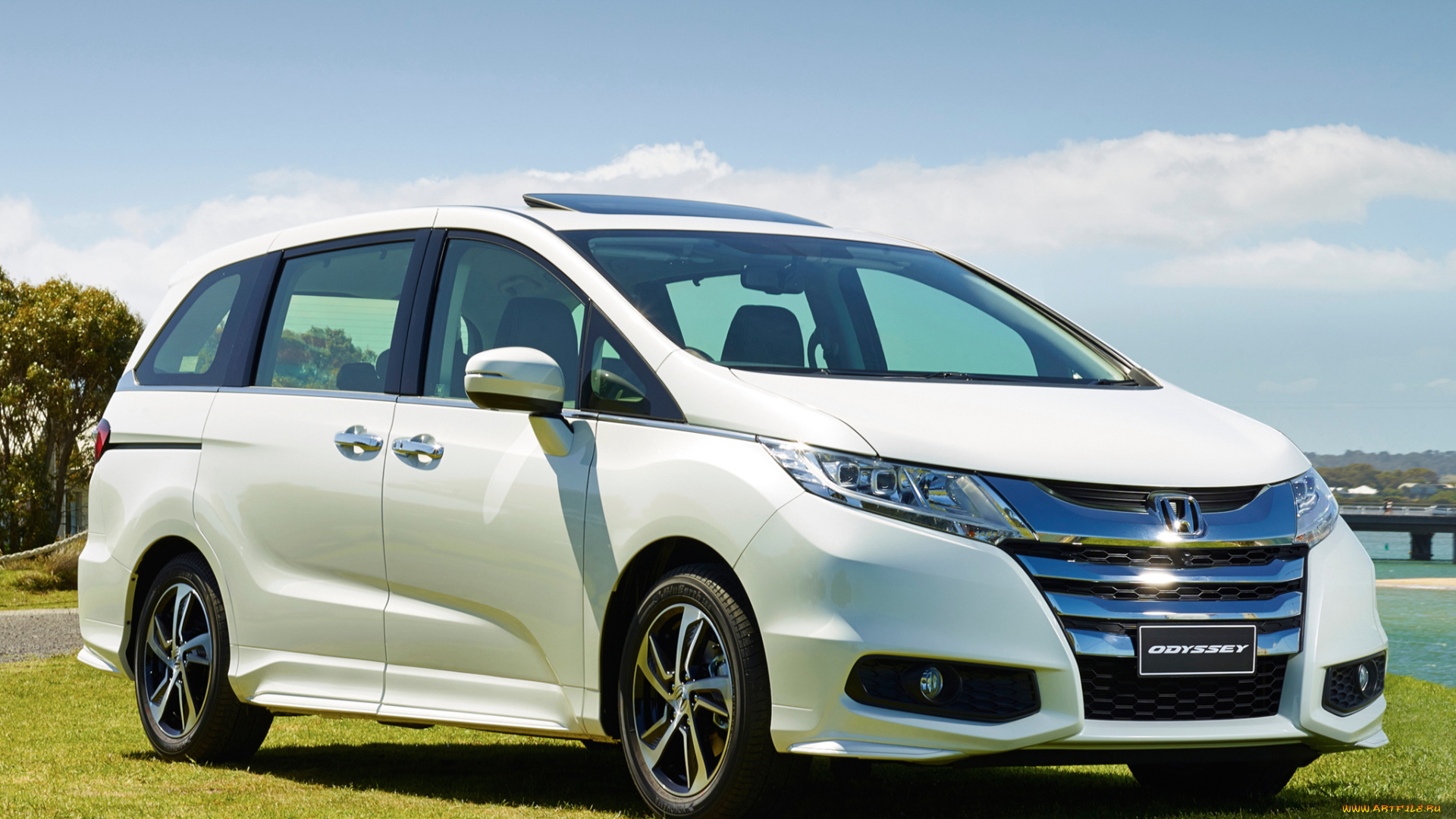автомобили, honda, odyssey, vti-l, 2014г, светлый