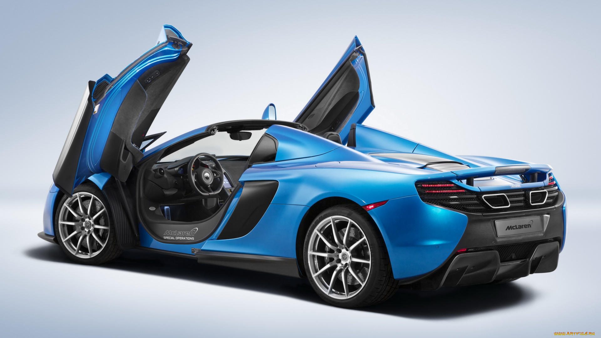 автомобили, mclaren, mso, us-spec, синий, 2014г, spyder, 650s