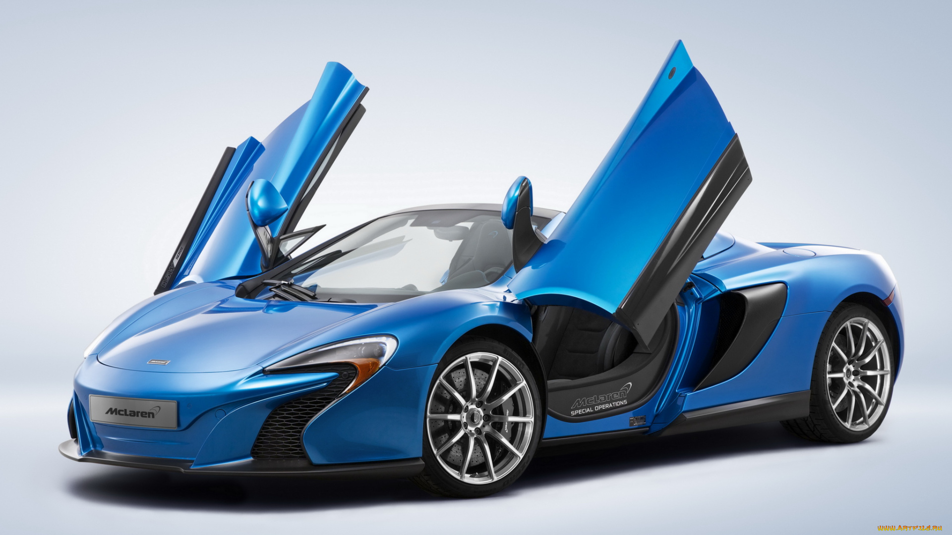 автомобили, mclaren, us-spec, spyder, mso, 650s, 2014г, синий