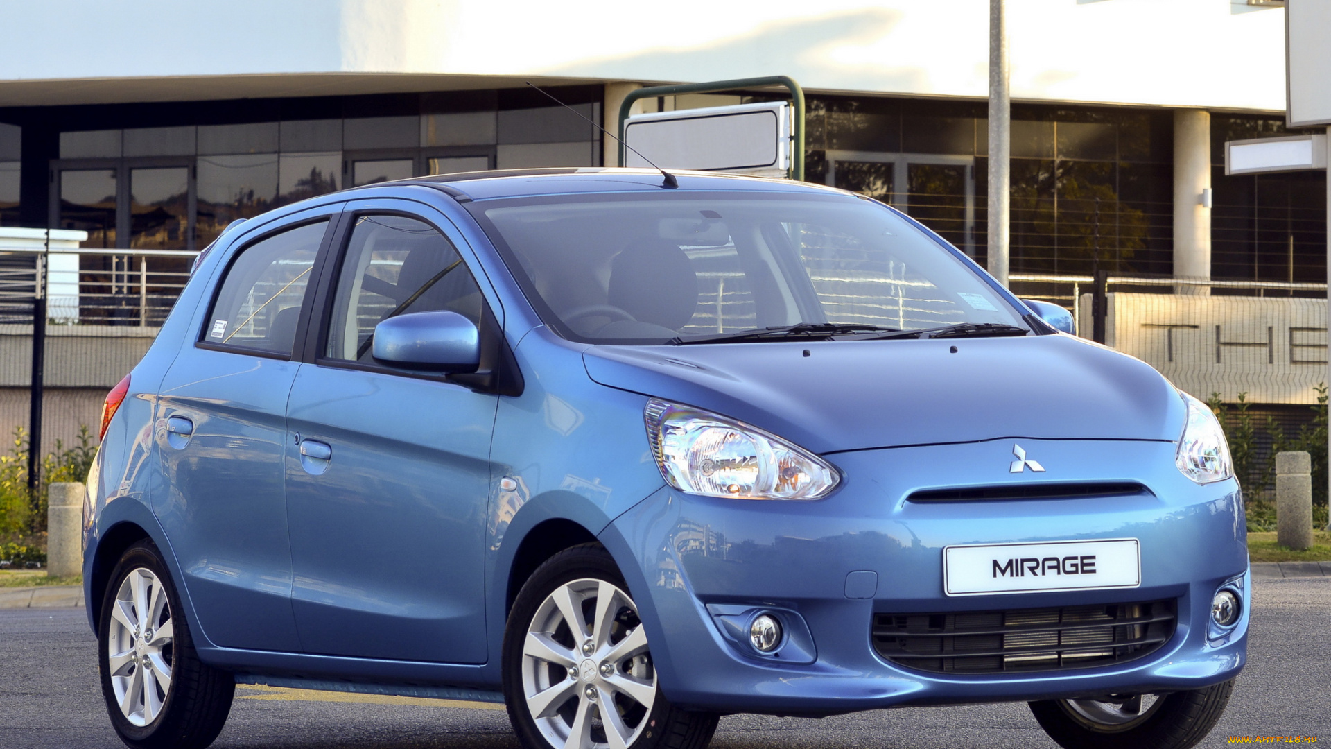 автомобили, mitsubishi, mirage, синий, 2014г, za-spec