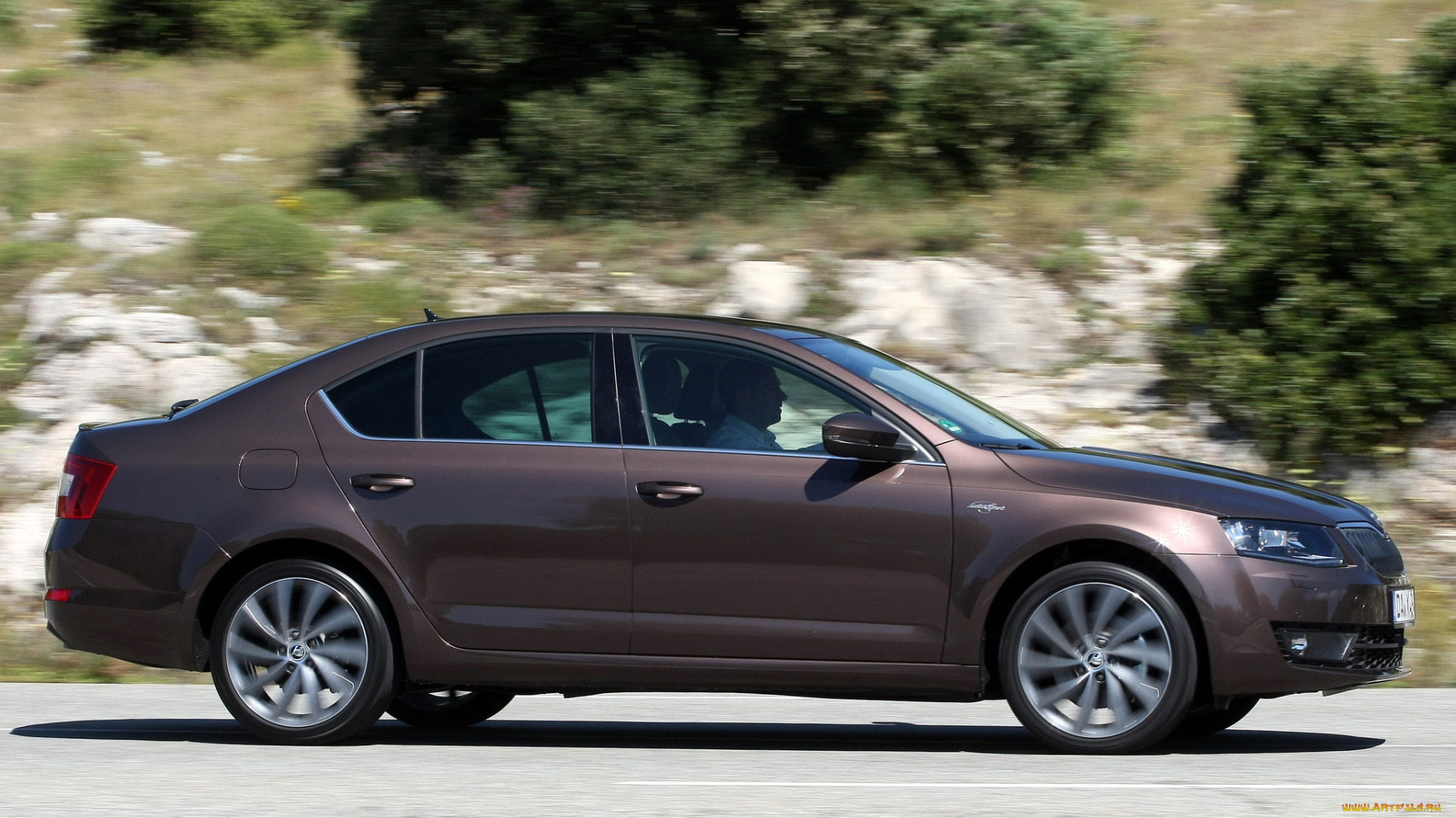 автомобили, skoda, octavia, laurin, klement, 5e, 2014г, коричневый