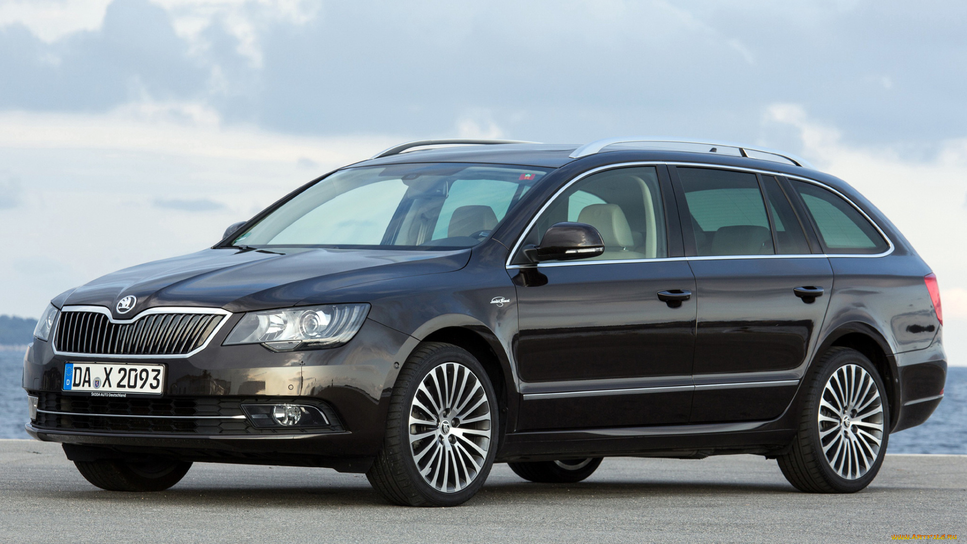 автомобили, skoda, superb, combi, laurin, klement, темный