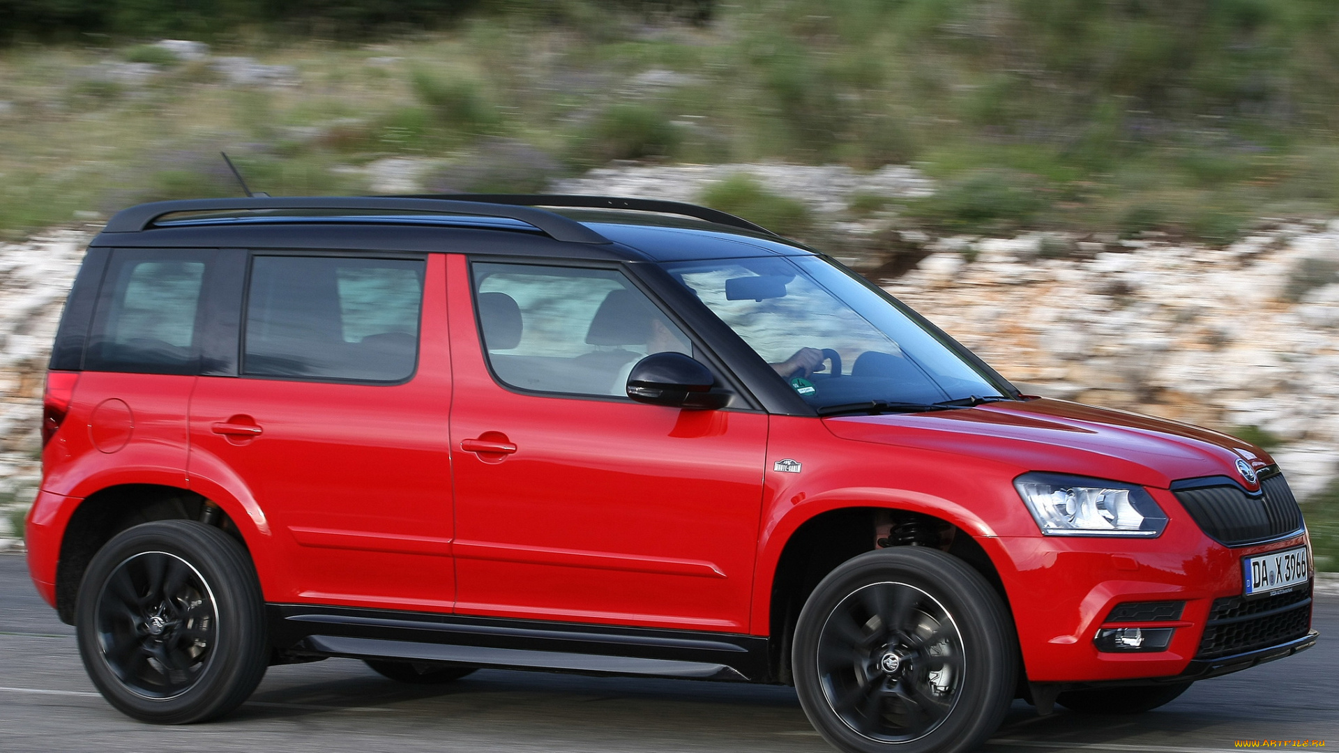 автомобили, skoda, yeti, monte, carlo, 2014г, красный