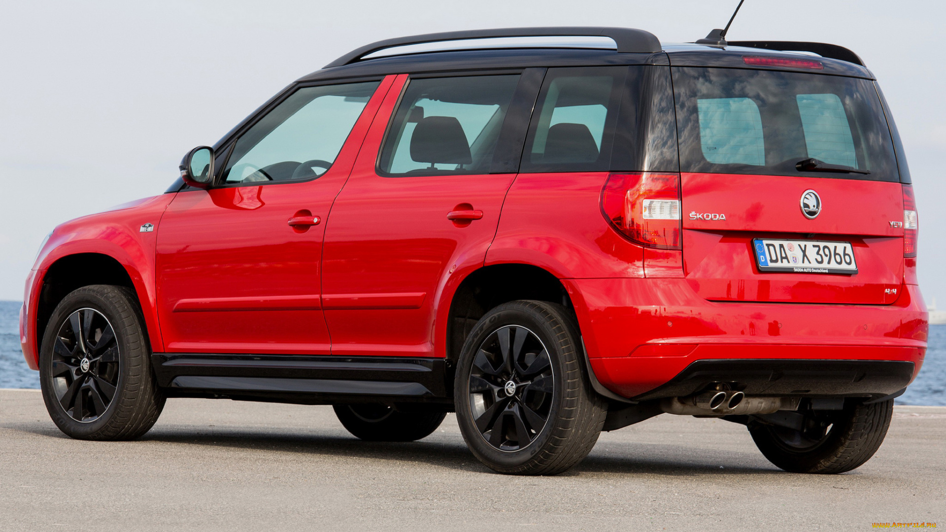 автомобили, skoda, yeti, monte, carlo, 2014г, красный