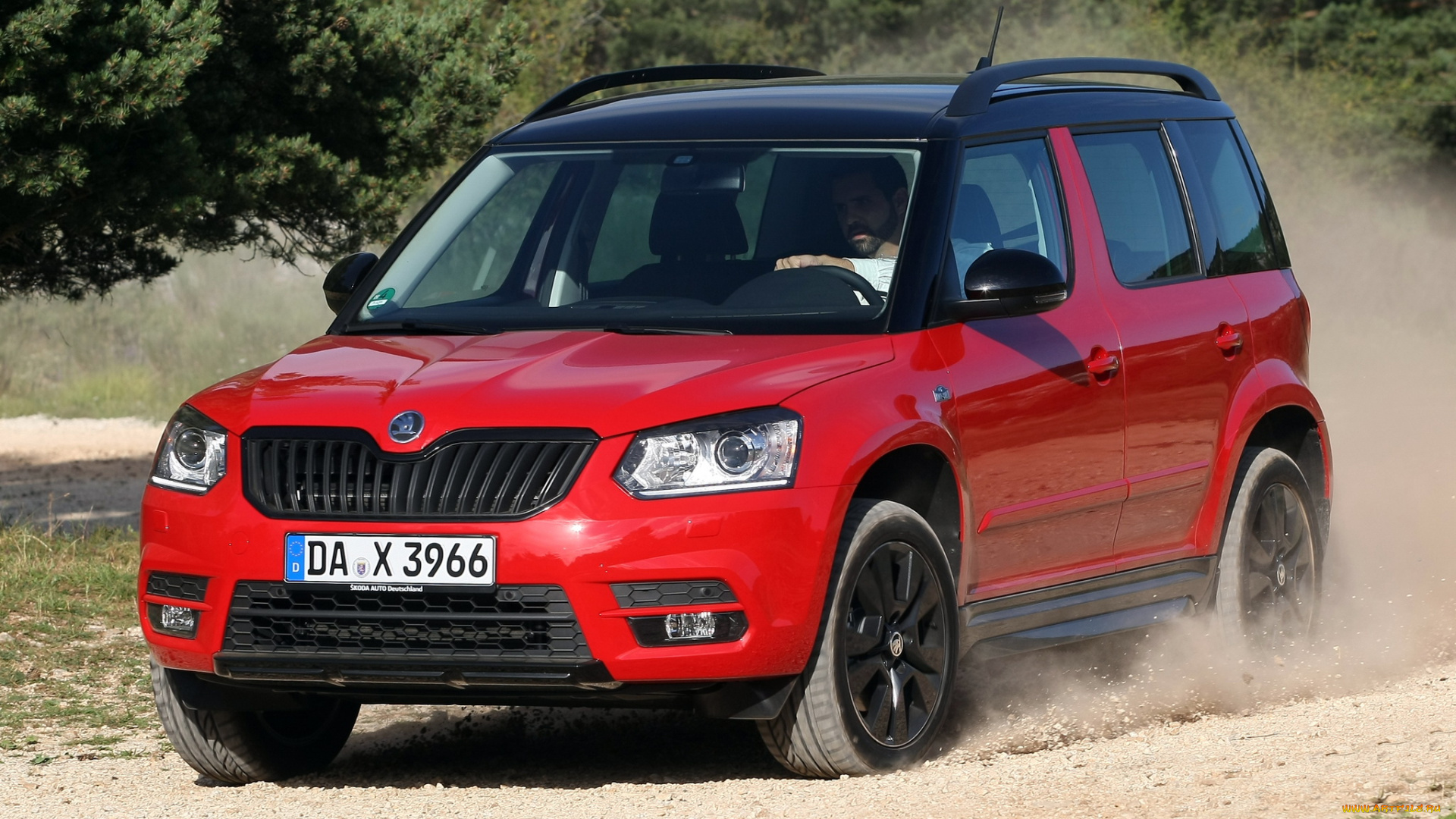 автомобили, skoda, yeti, monte, carlo, 2014г, красный