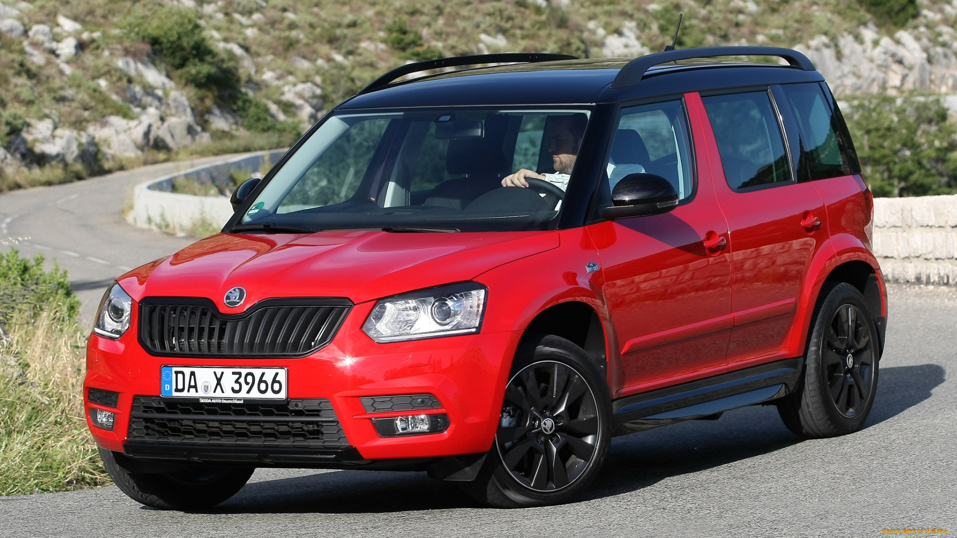 автомобили, skoda, yeti, monte, carlo, 2014г, красный