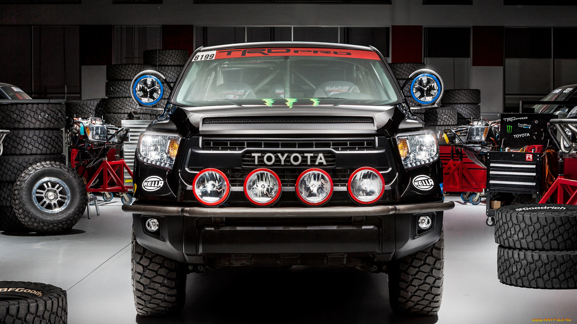 автомобили, toyota, pro, baja, tundra, 2014г, trd