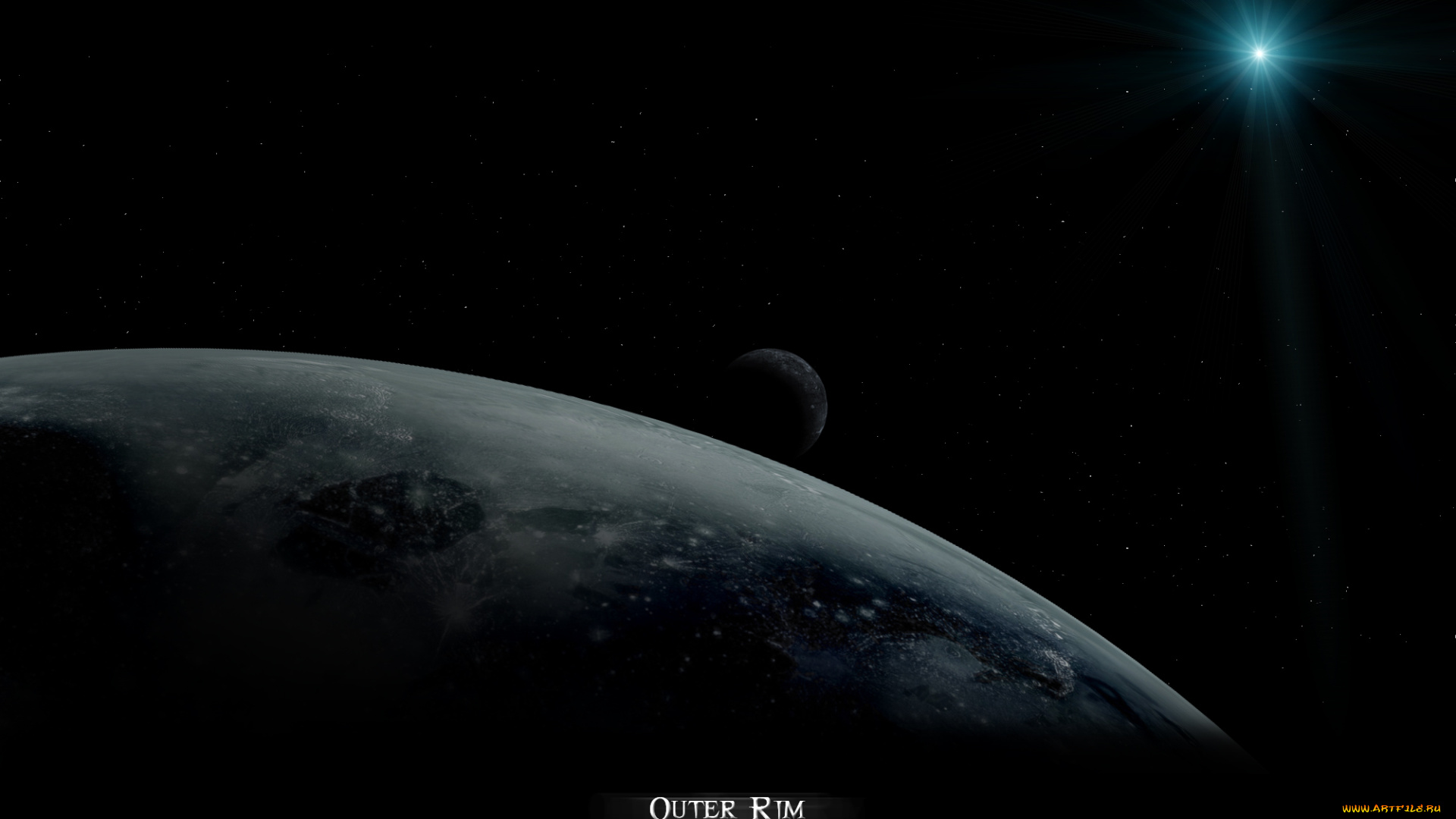 космос, арт, звезды, планета