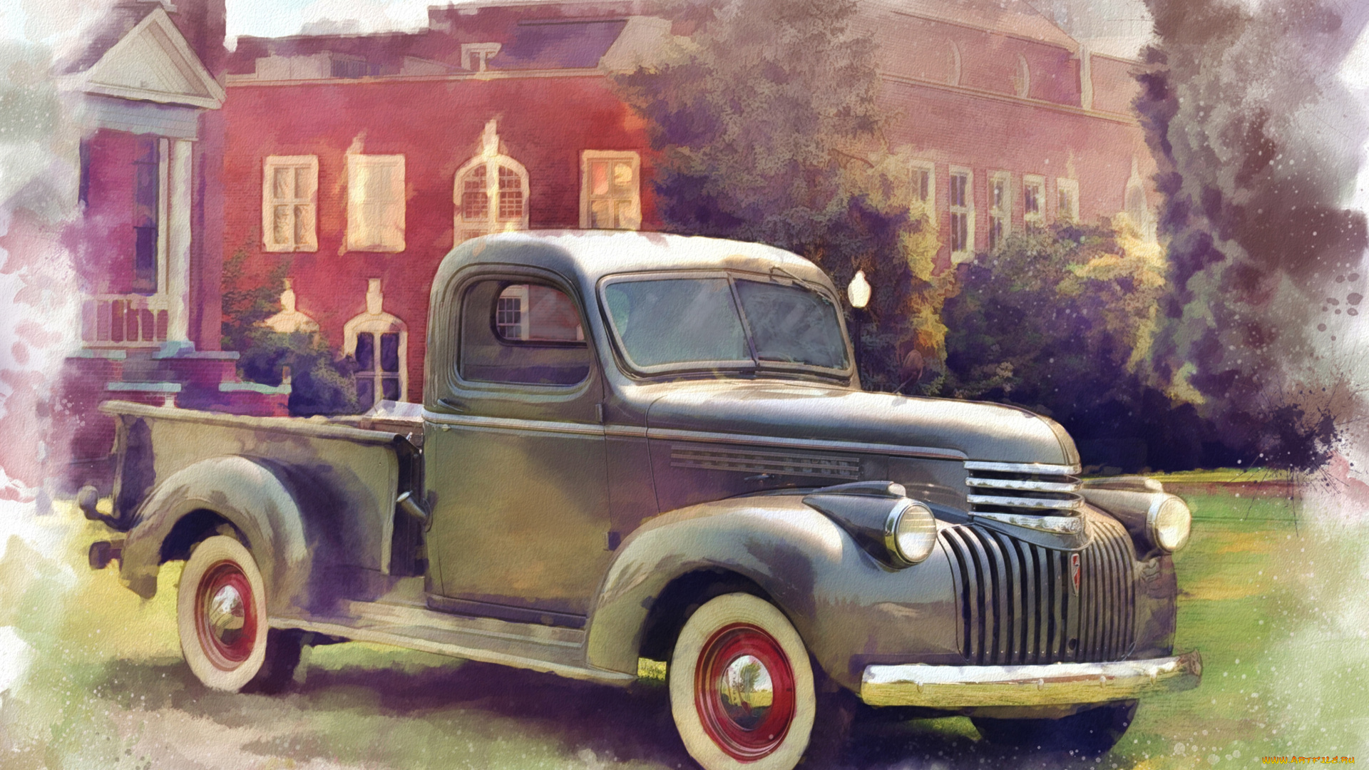 рисованные, авто, мото, грузовик