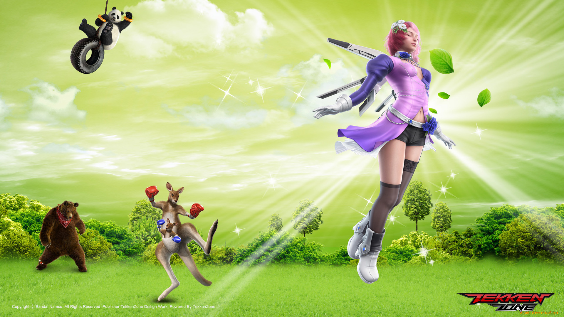 tekken, , zone, видео, игры, ~~~другое~~~, звери, девушка