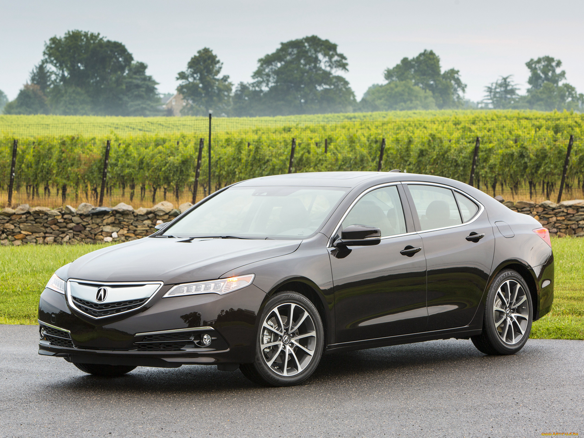 автомобили, acura, 2015г, tlx, 3-5l, v6, темный