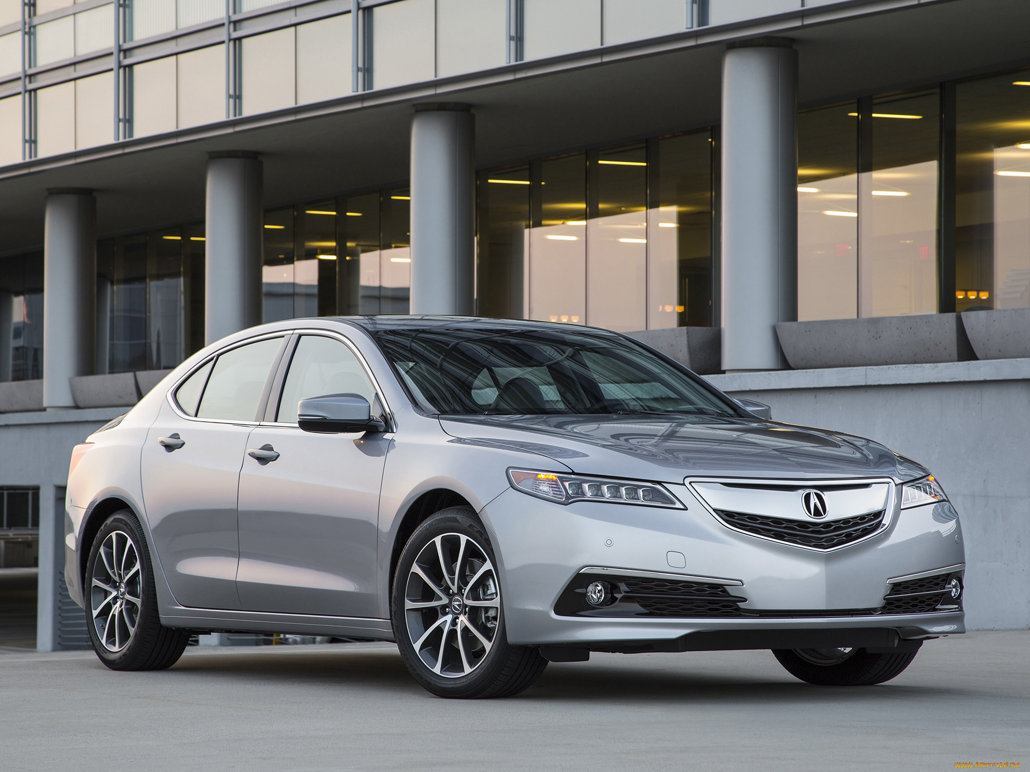 автомобили, acura, v6, 3-5l, tlx, sh-awd, серый, 2015г