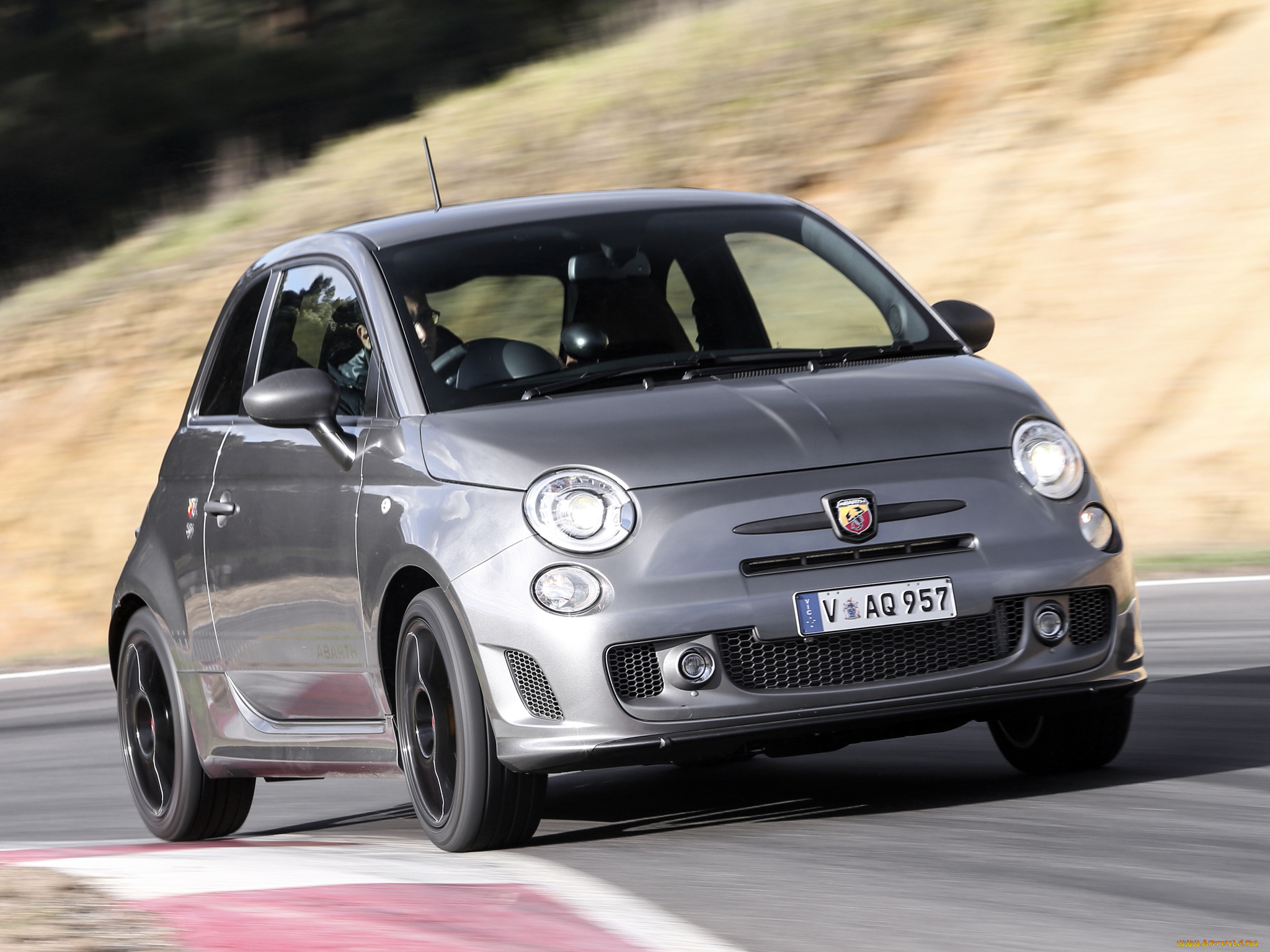 автомобили, fiat, 595, abarth, competizione, au-spec, 2014г, серый