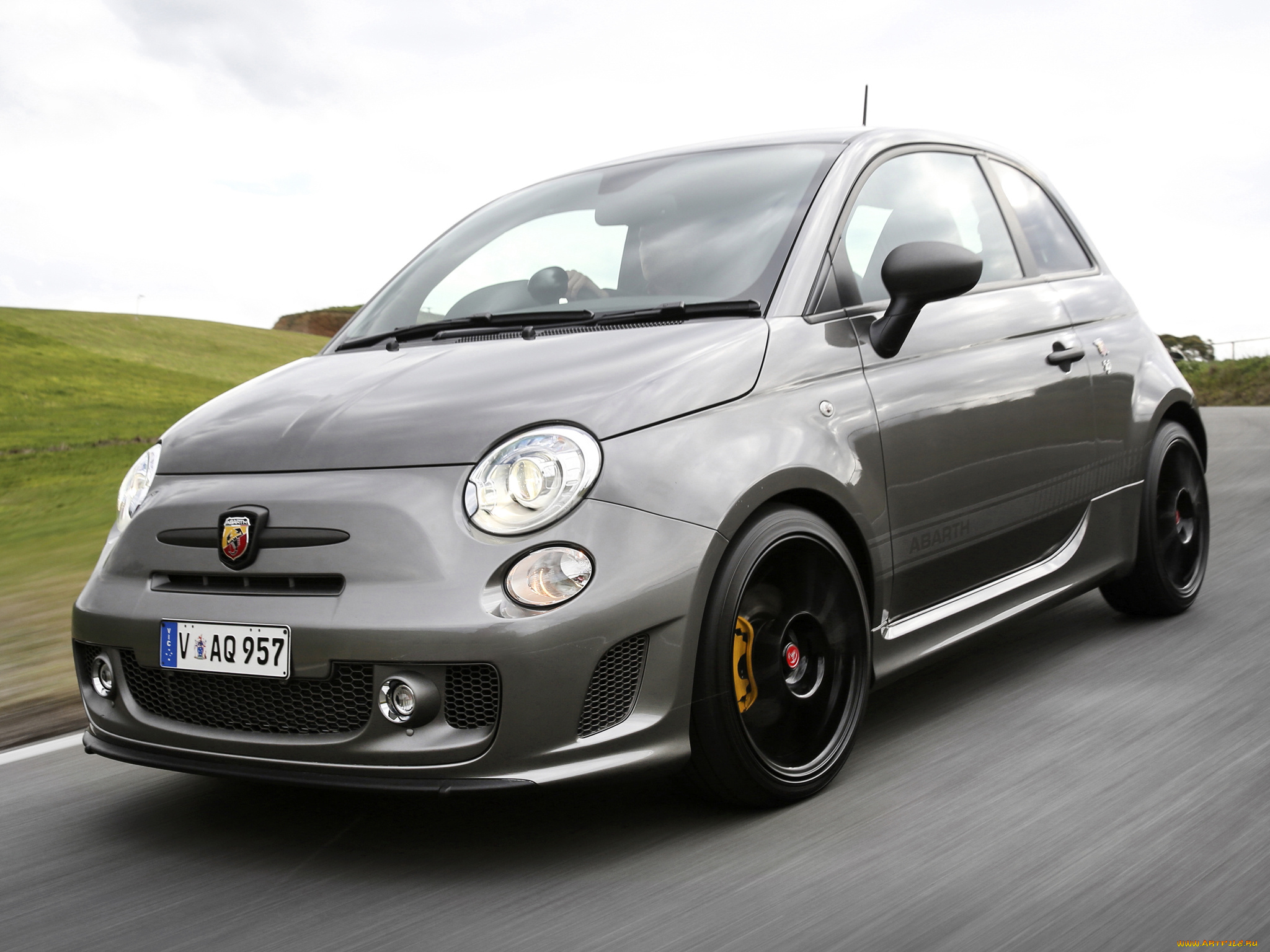автомобили, fiat, серый, 595, au-spec, competizione, abarth, 2014г