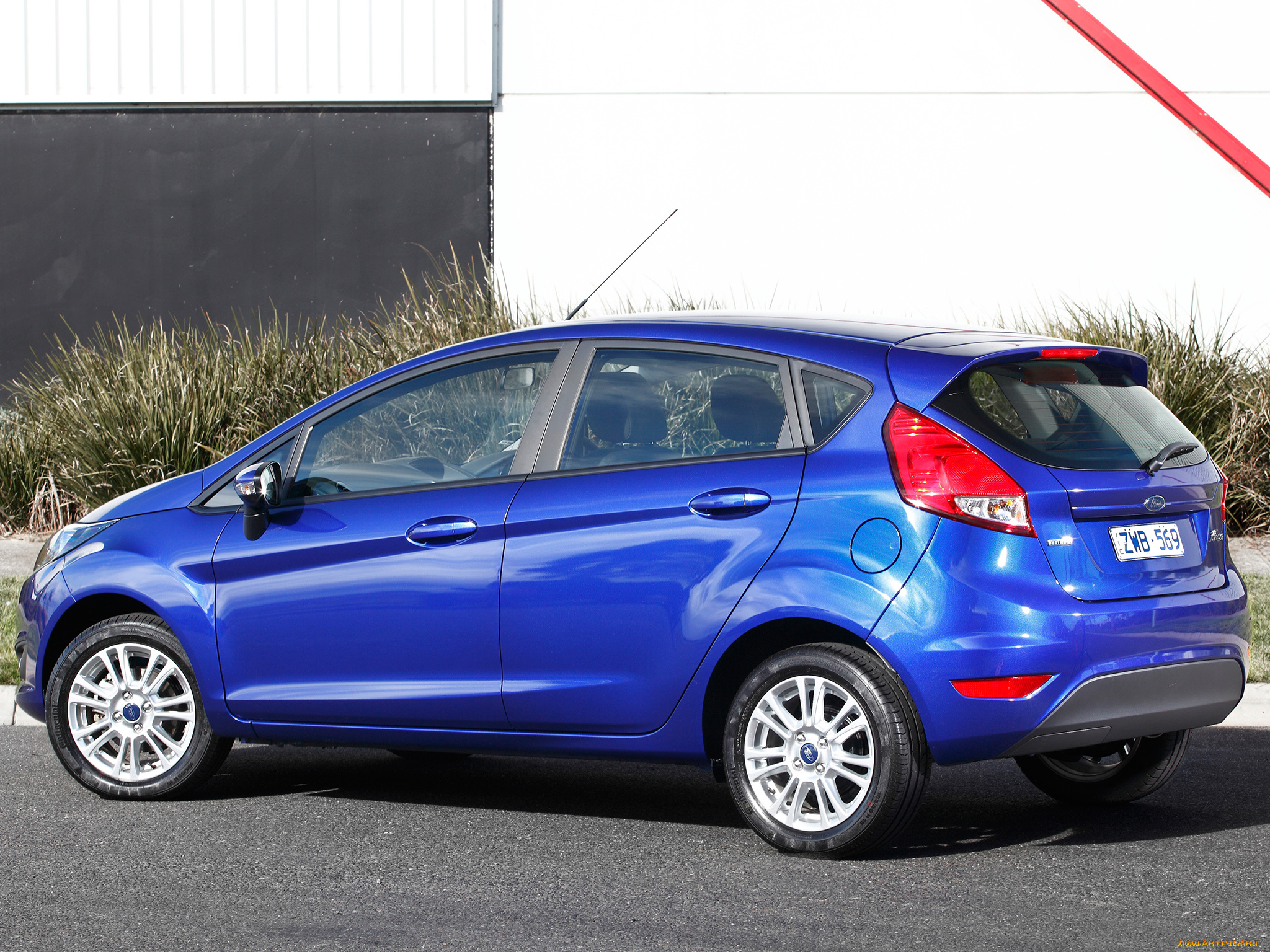 автомобили, ford, 2013г, au-spec, 5-door, синий, fiesta