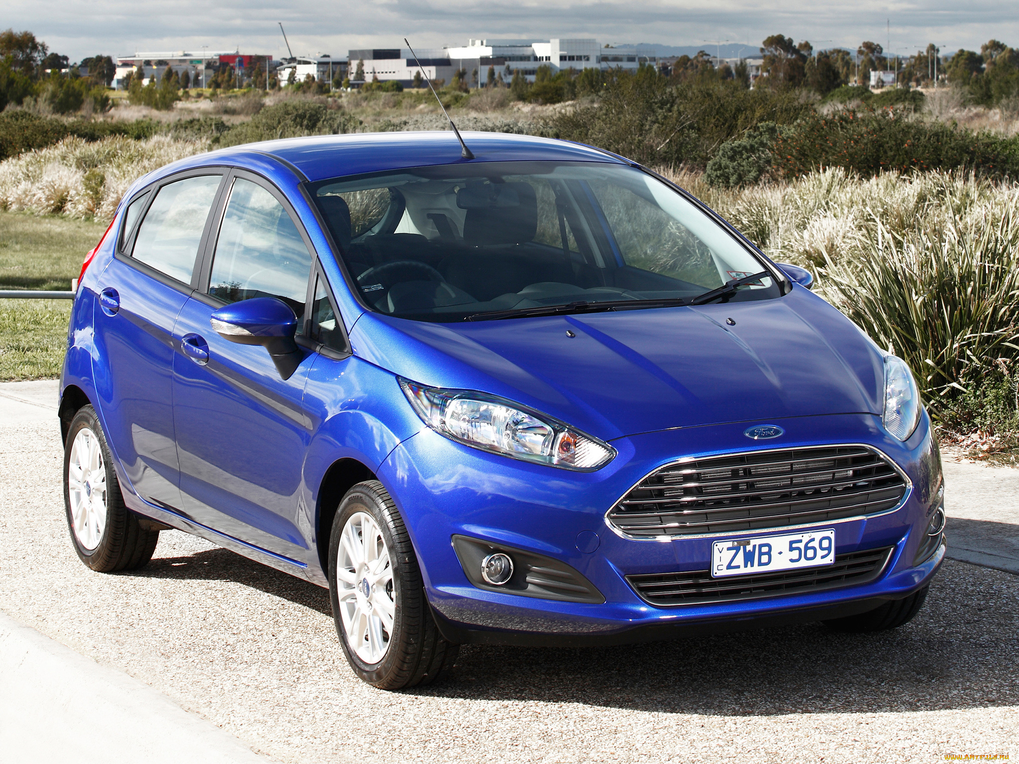 автомобили, ford, 5-door, fiesta, 2013г, au-spec, синий