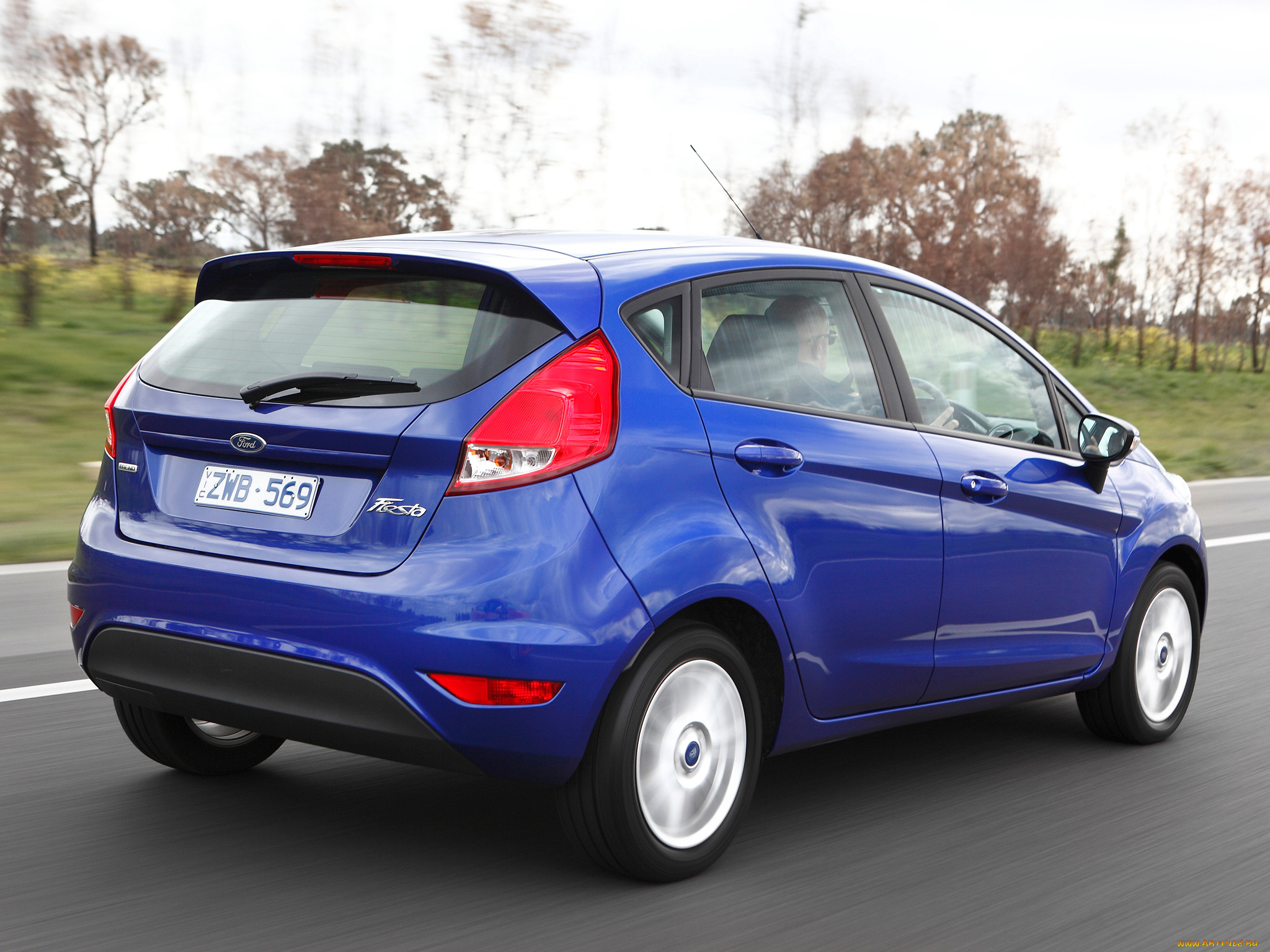 автомобили, ford, синий, 2013г, fiesta, au-spec, 5-door