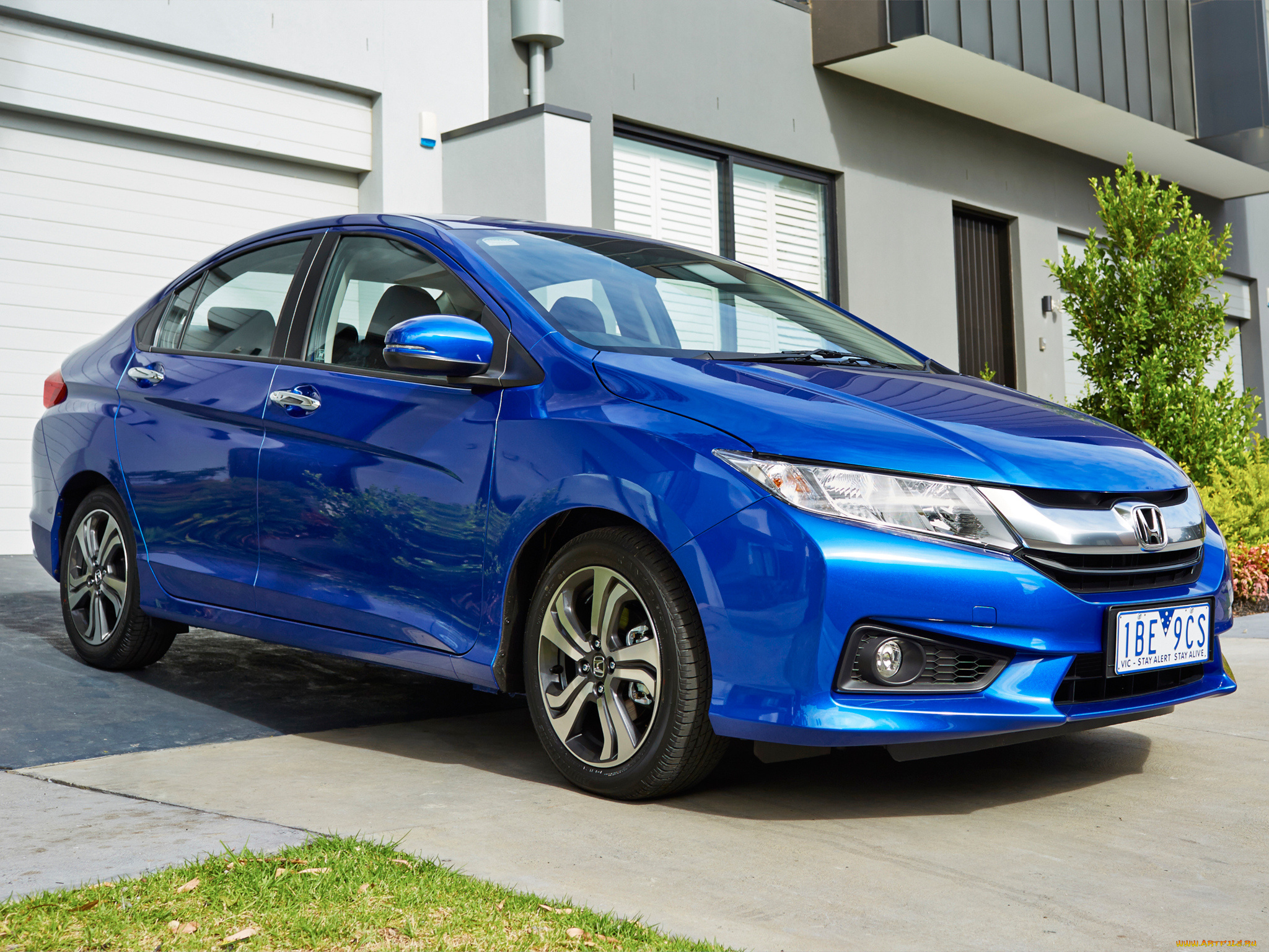 автомобили, honda, city, au-spec, 2014, синий
